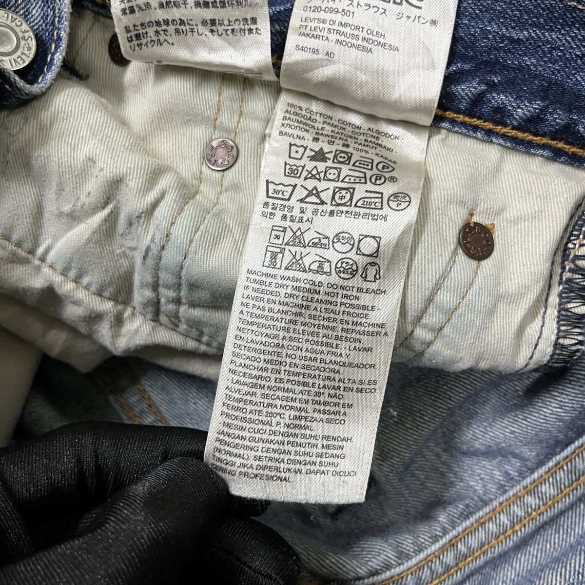 Jean × Levi's × Levi's Vintage Clothing Vintage Levis 502 Distressed Jeans Size US 31 - 10 Thumbnail