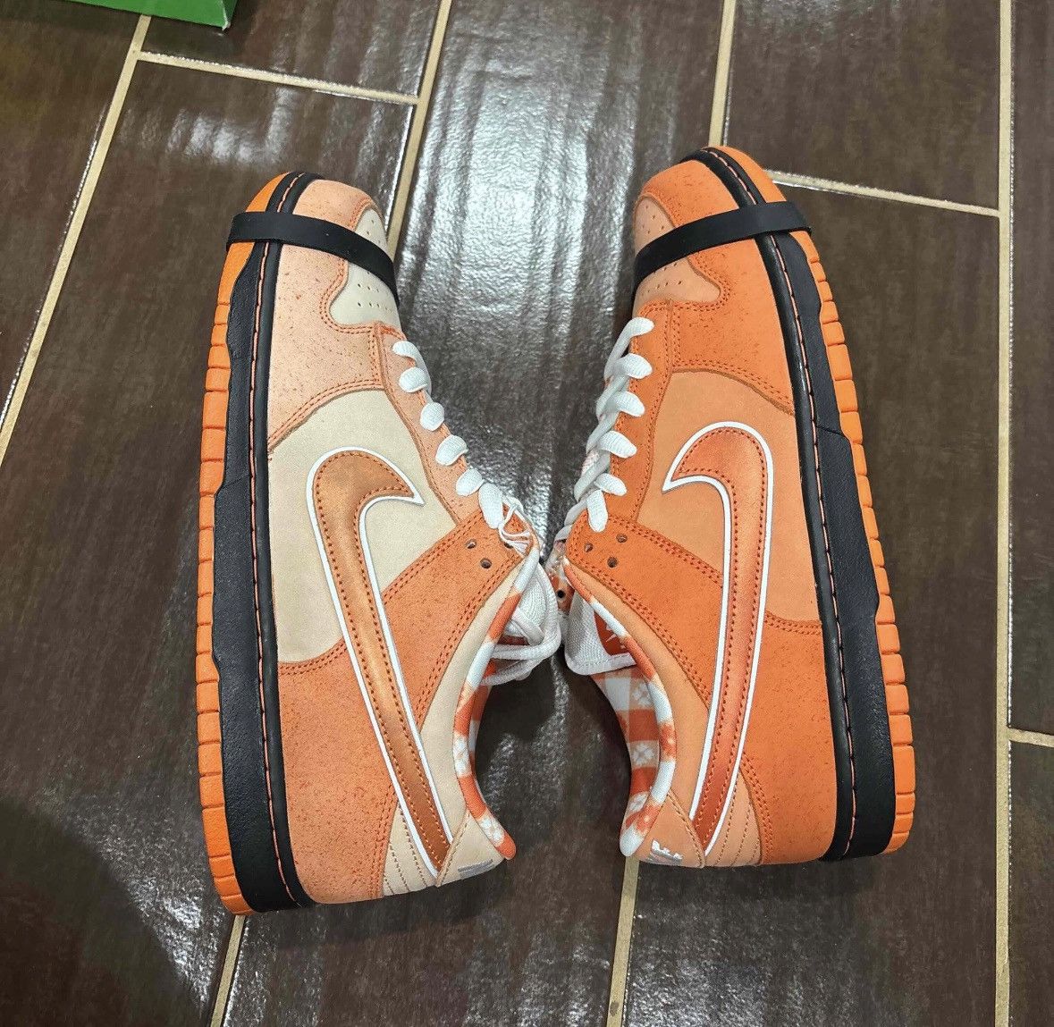 Nike NEW W FLAW Concepts Nike SB Dunk Low Orange Lobster SZ 11 Size US 11 / EU 44 - 10 Thumbnail