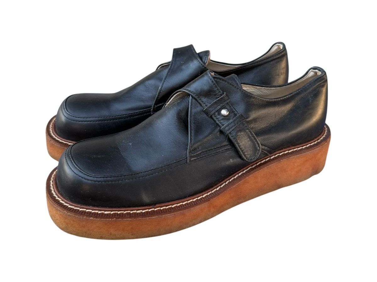 Japanese Brand × Y's × Yohji Yamamoto RARE Y’s Bis L’iMi By Yohji Yamamoto Leather Yam Shoes Size US 7 / EU 40 - 1 Thumbnail