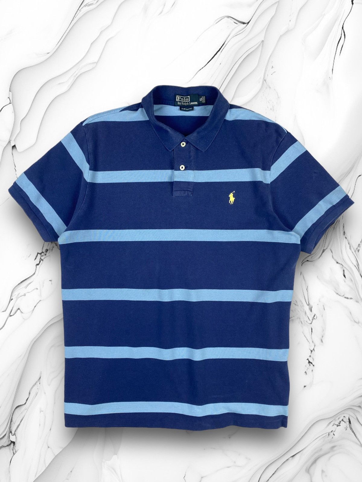 Polo Ralph Lauren Vintage Ralph Lauren Striped Polo Shirt Size US XL / EU 56 / 4 - 1 Thumbnail