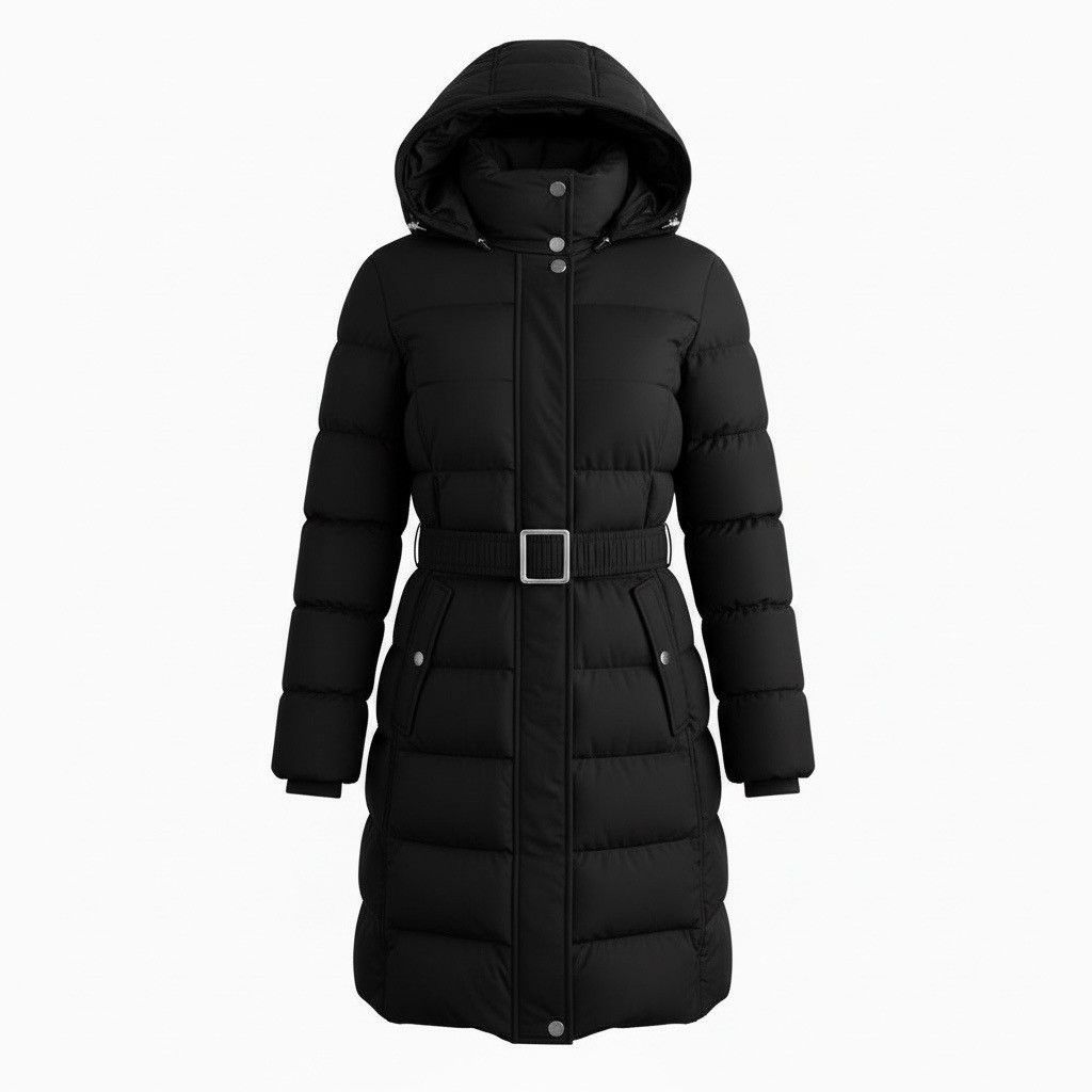 Burberry Burberry Black Belted Down Puffer Jacket w Hood S/P Size S / US 4 / IT 40 - 7 Thumbnail