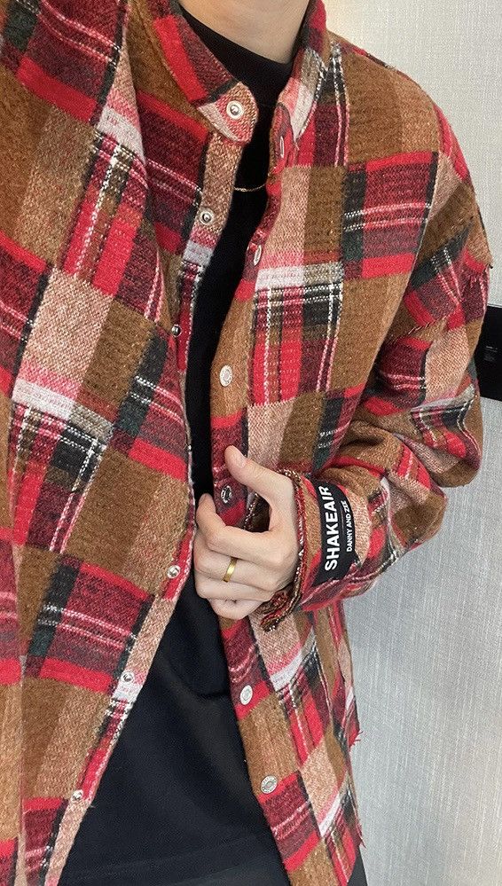 Japanese Brand × Vintage Fashion retro punk distressed plaid checked flannel shirt Size US L / EU 52-54 / 3 - 3 Thumbnail