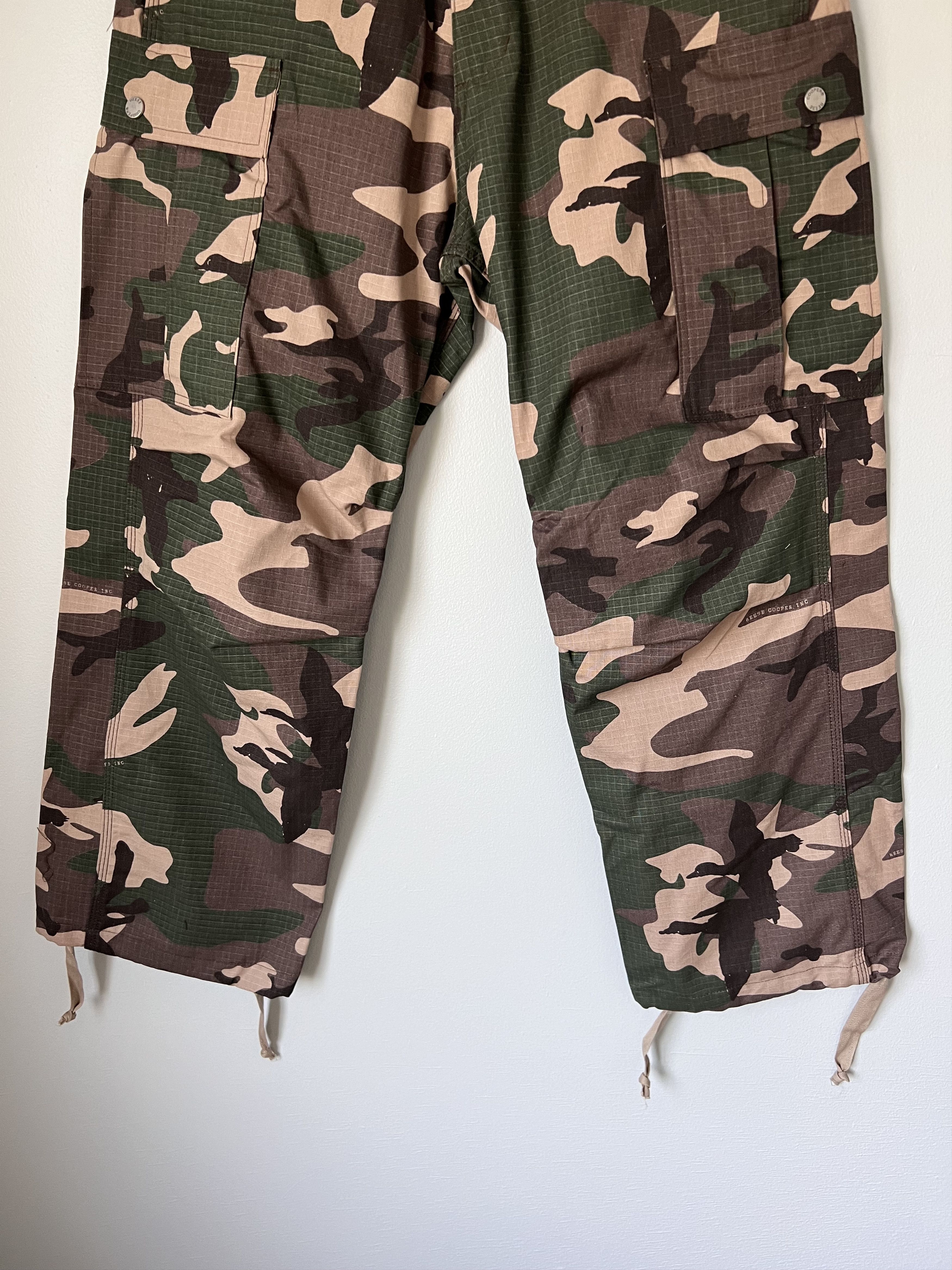 Reese Cooper Reese Cooper Cotton Ripstop Wide Leg Cargo Pants in Camo Size US 30 / EU 46 - 3 Thumbnail