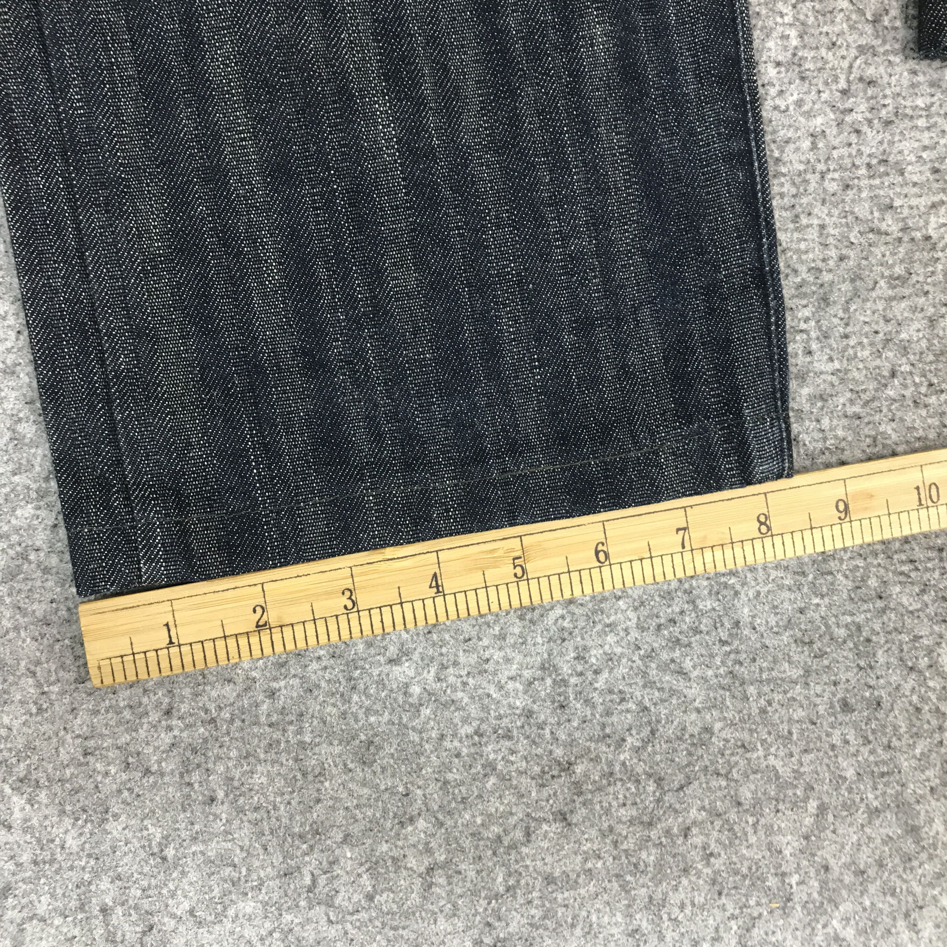 Japanese Brand BAGGY STRIPED STYLE SEQUEN JAPAN DENIM K54B10 Size US 34 / EU 50 - 12 Thumbnail
