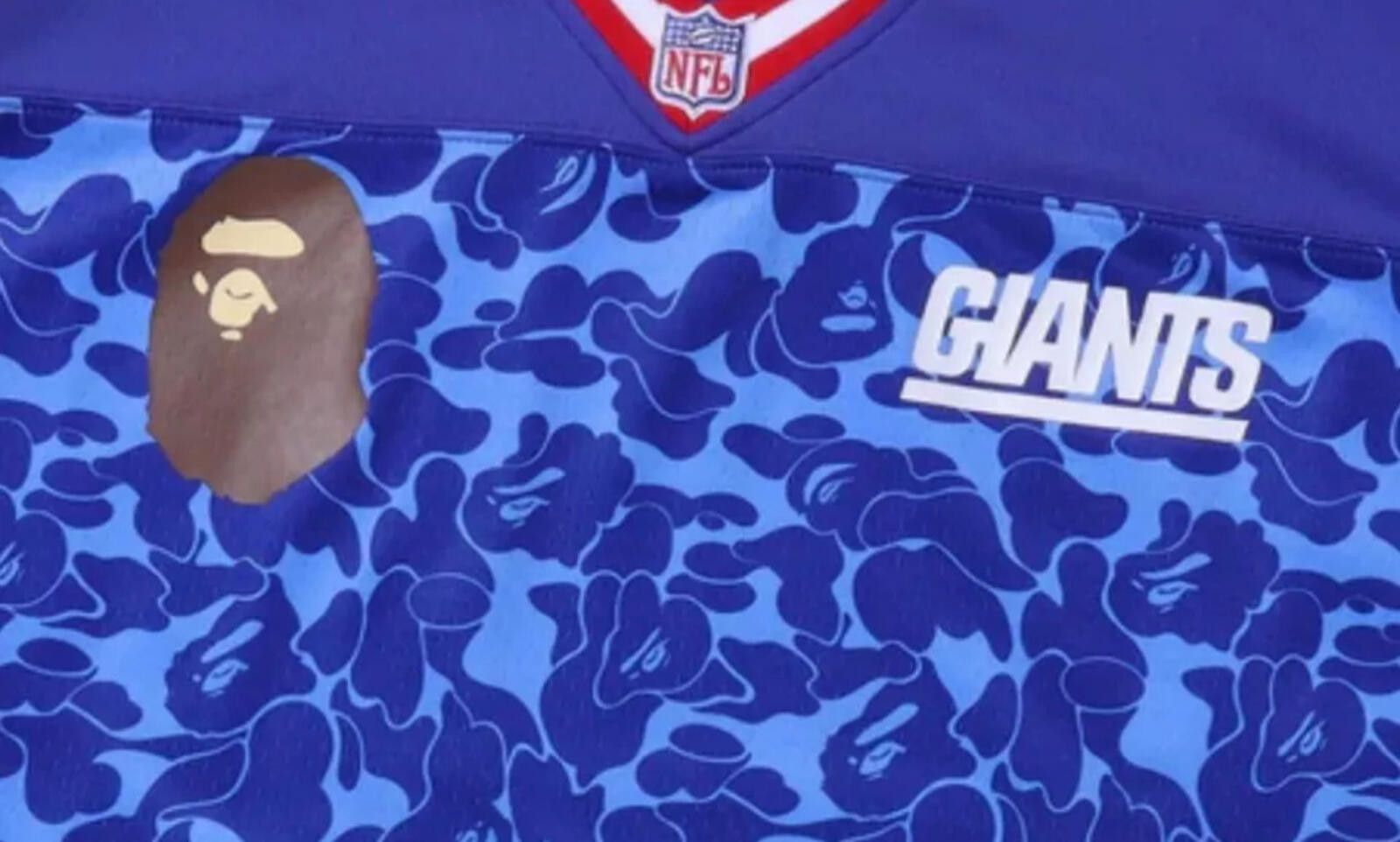 Bape BAPE x Mitchell & Ness x NFL New York Giants ABC Jersey 3XL Size US XXL / EU 58 / 5 - 5 Thumbnail