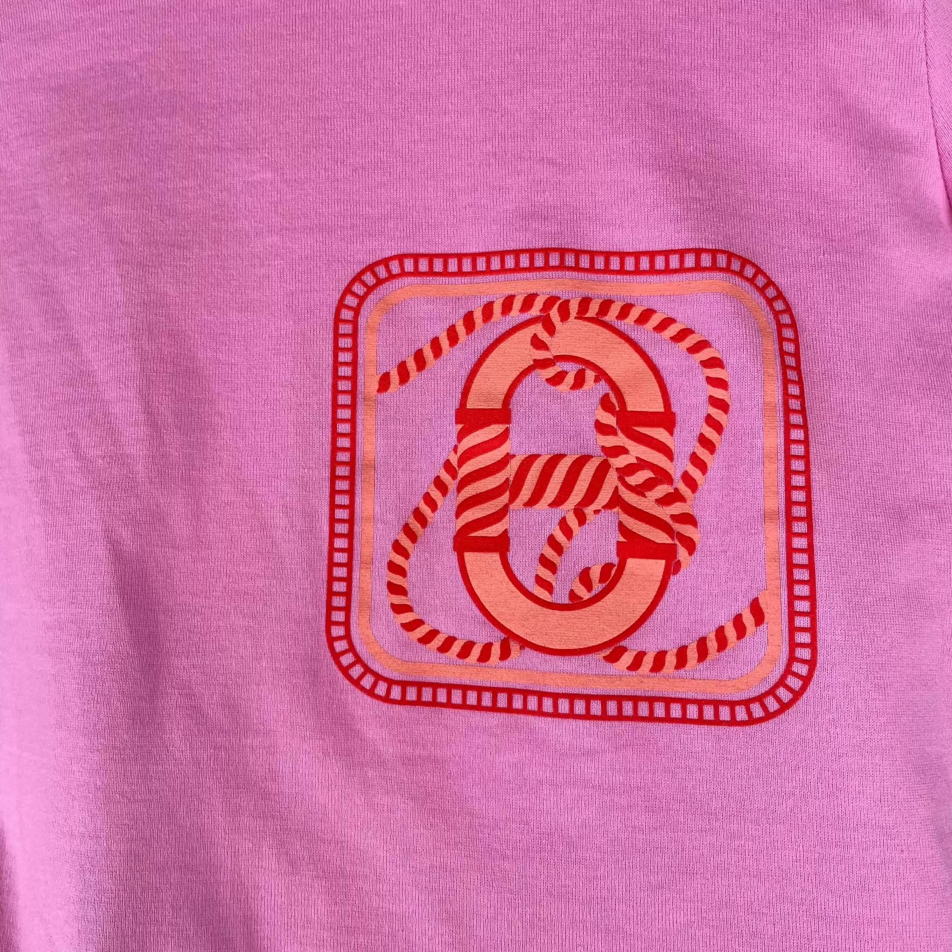 Hermes Hermès Pink Short Sleeve Tee 40 260202VHDLY03 Size M / US 6-8 / IT 42-44 - 4 Thumbnail