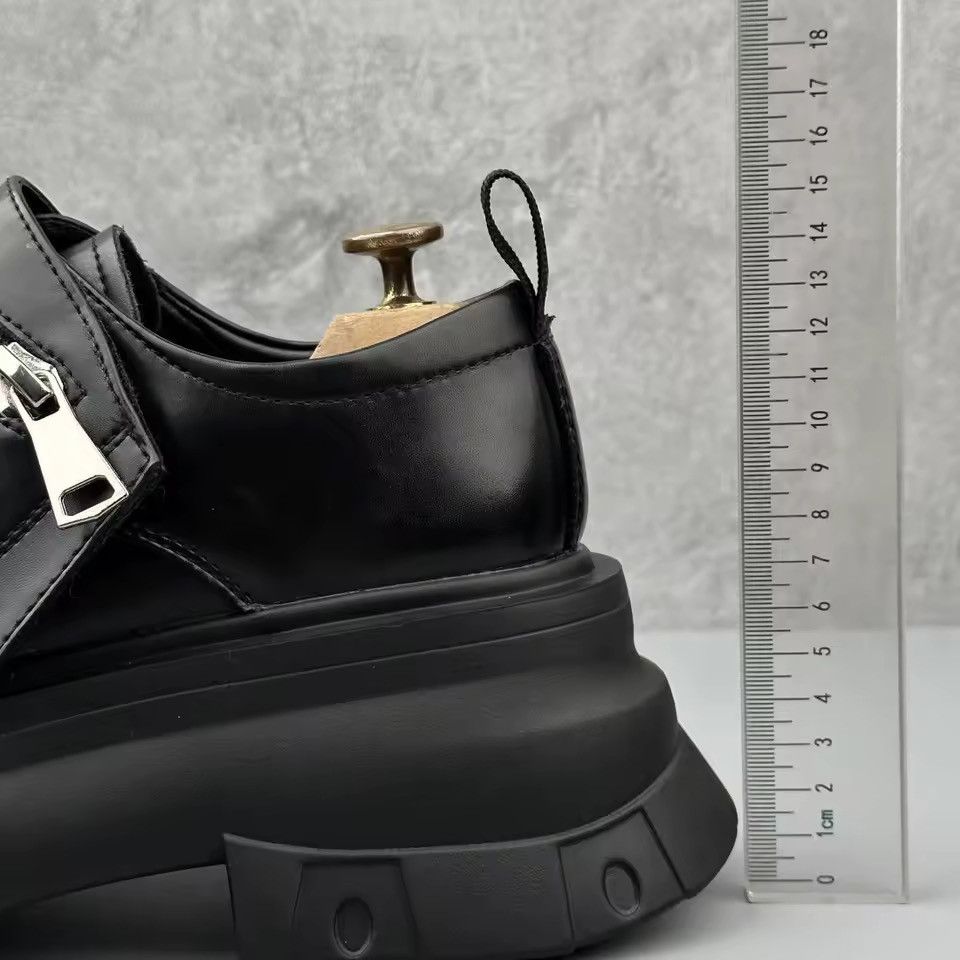 Genuine Real Leather Casual Platform British Boots Loafers