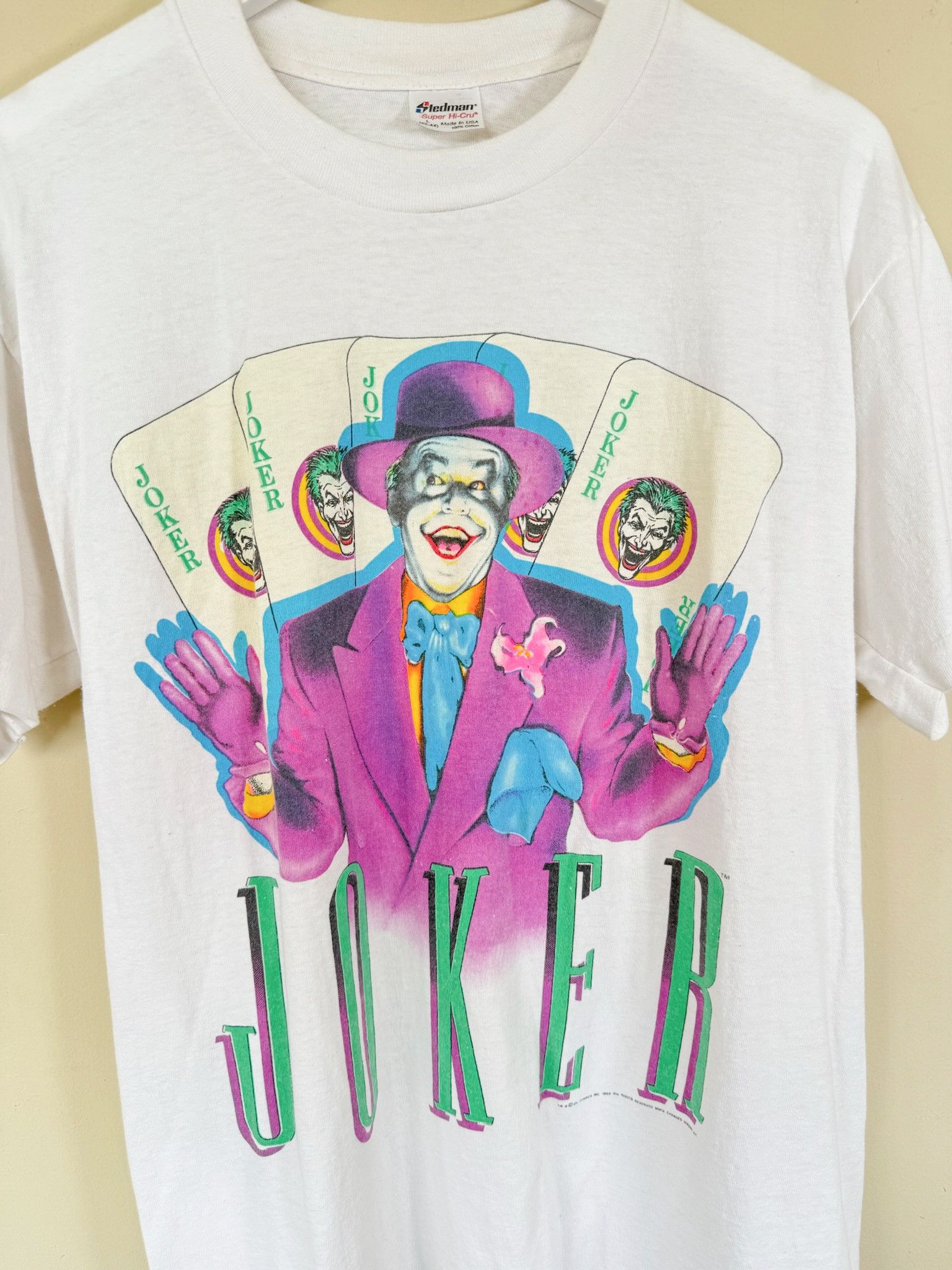 Vintage 1989 JOKER TEE Size US L / EU 52-54 / 3 - 3 Thumbnail