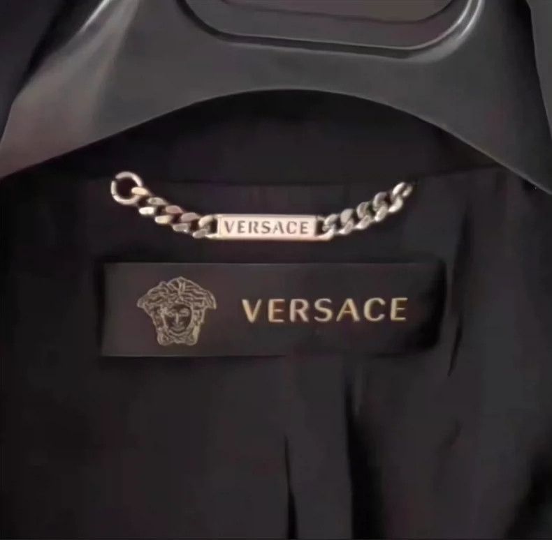 Versace Versace Classic black mesh jacket Size S / US 4 / IT 40 - 3 Thumbnail