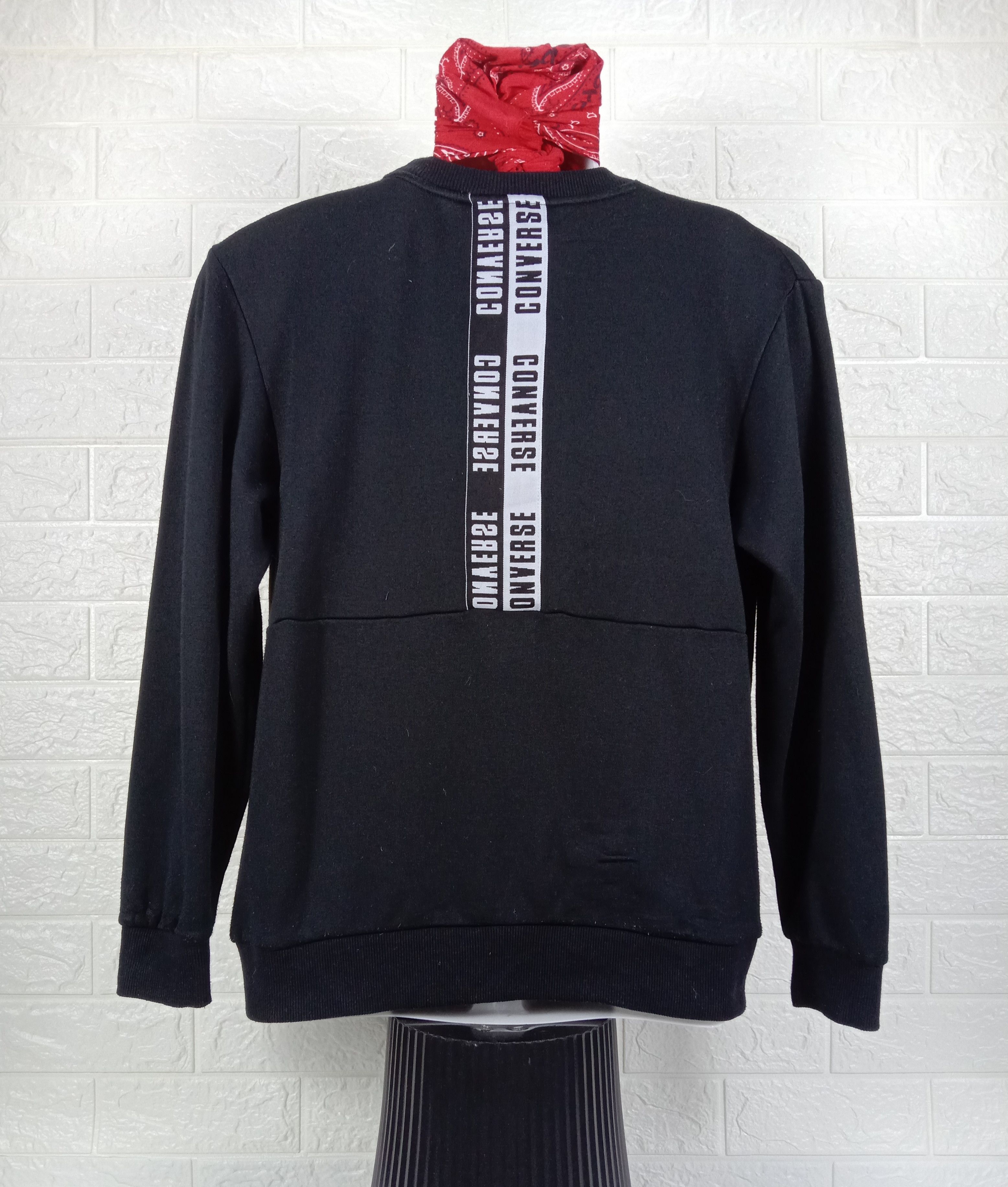 Converse Vintage Converse Black Sweatshirt Size M / US 6-8 / IT 42-44 - 4 Thumbnail