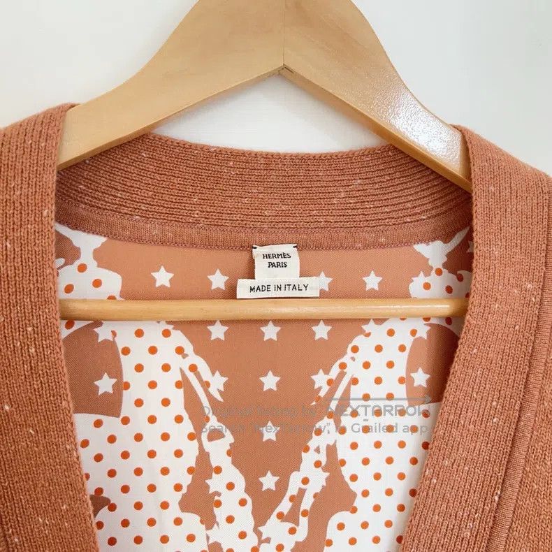 Hermes Hermes Wool silk cardigan spring and autumn outerwear Size XS / US 0-2 / IT 36-38 - 3 Thumbnail