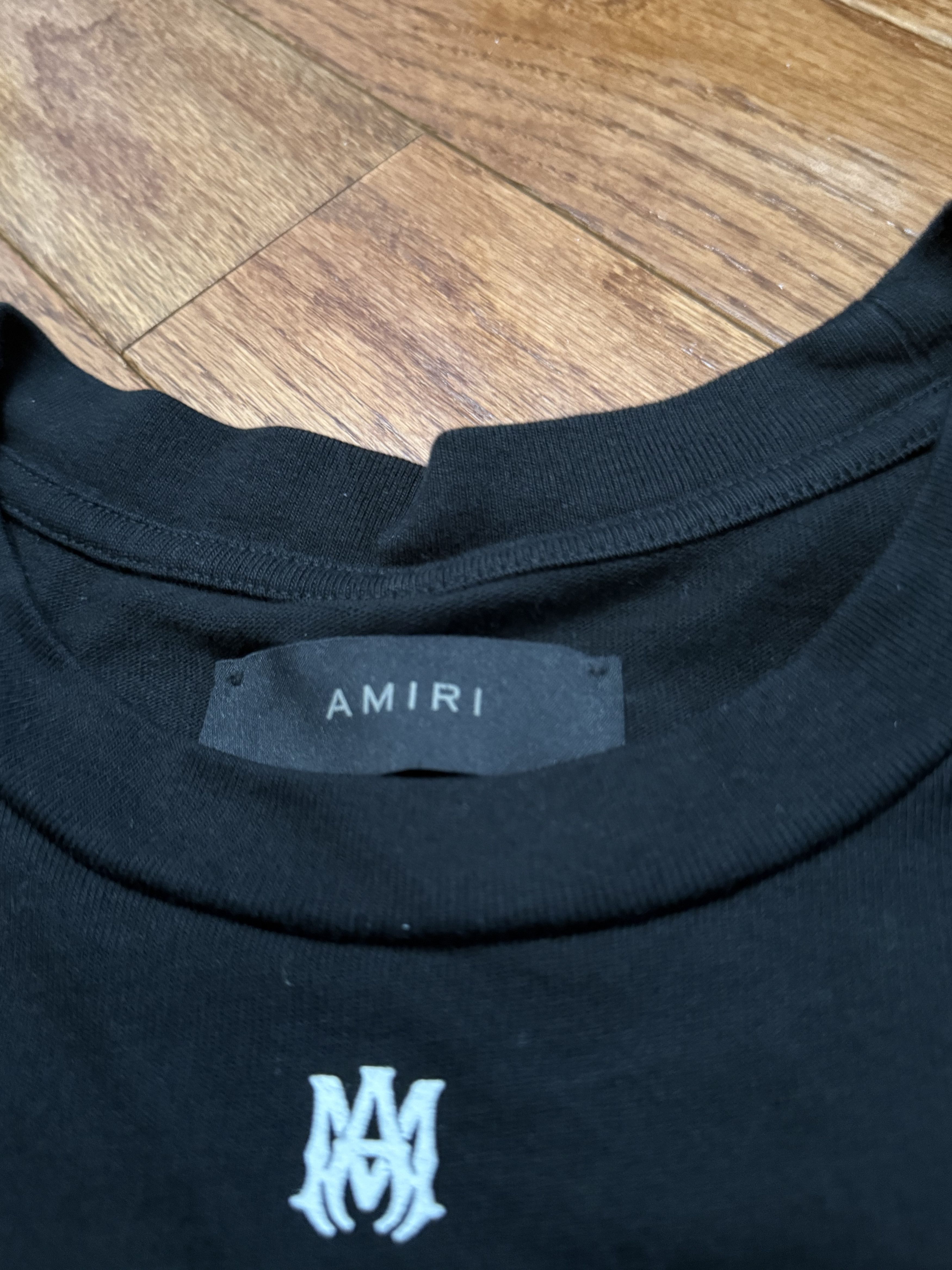 Amiri 22 Football Tee Black AMIRI Size US XL / EU 56 / 4 - 4 Thumbnail