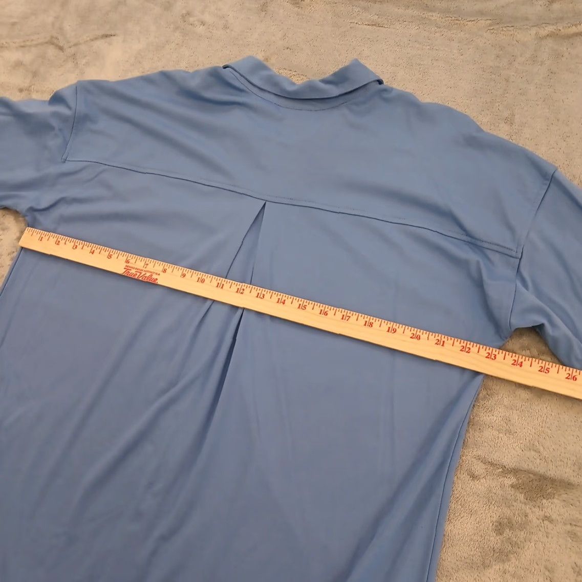J. Jill J.Jill Shirt Womens Medium Blue Roll Tab Long Sleeve Oversized Button Up Shirt Size M / US 6-8 / IT 42-44 - 7 Thumbnail