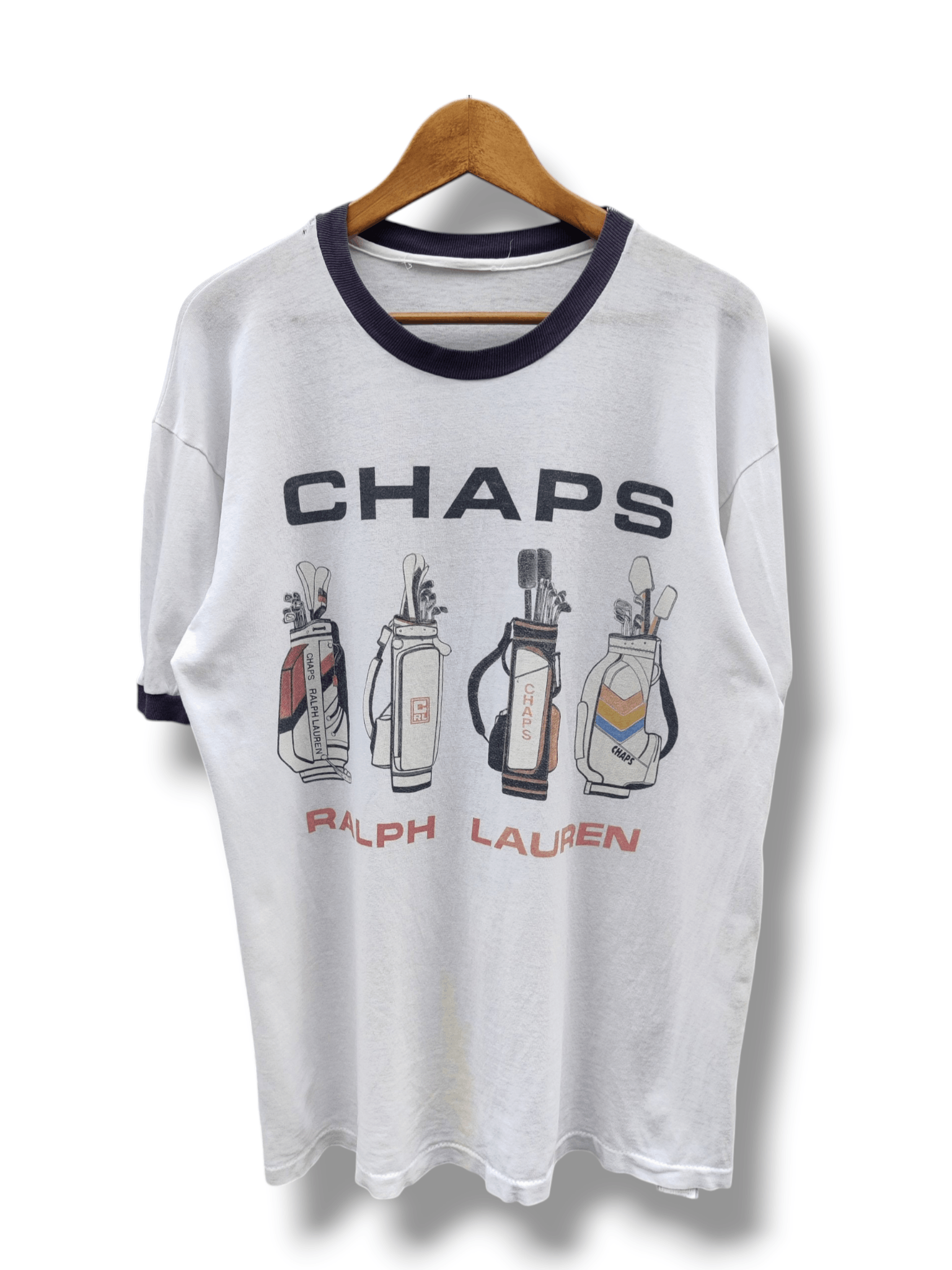 Chaps Ralph Lauren Vintage Distressed Chap Ralph Lauren Golf Shirt Size US M / EU 48-50 / 2 - 1 Thumbnail