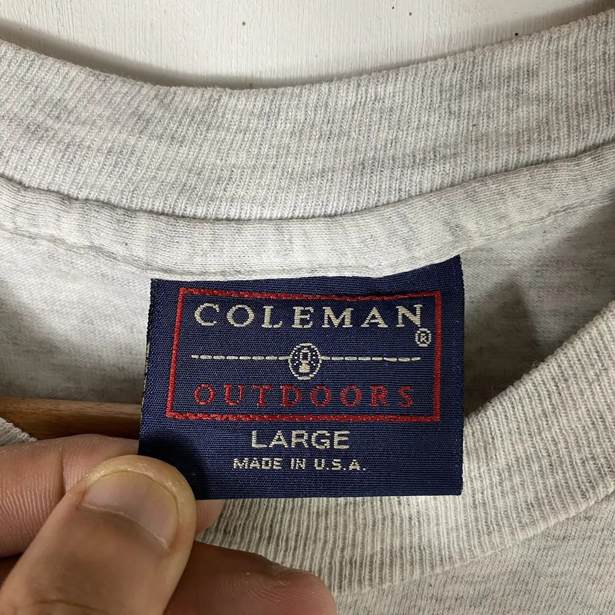 Coleman × Vintage VINTAGE 90's COLEMAN Fowl Weather Wear Rugged Outdoors Tee Size US L / EU 52-54 / 3 - 7 Thumbnail