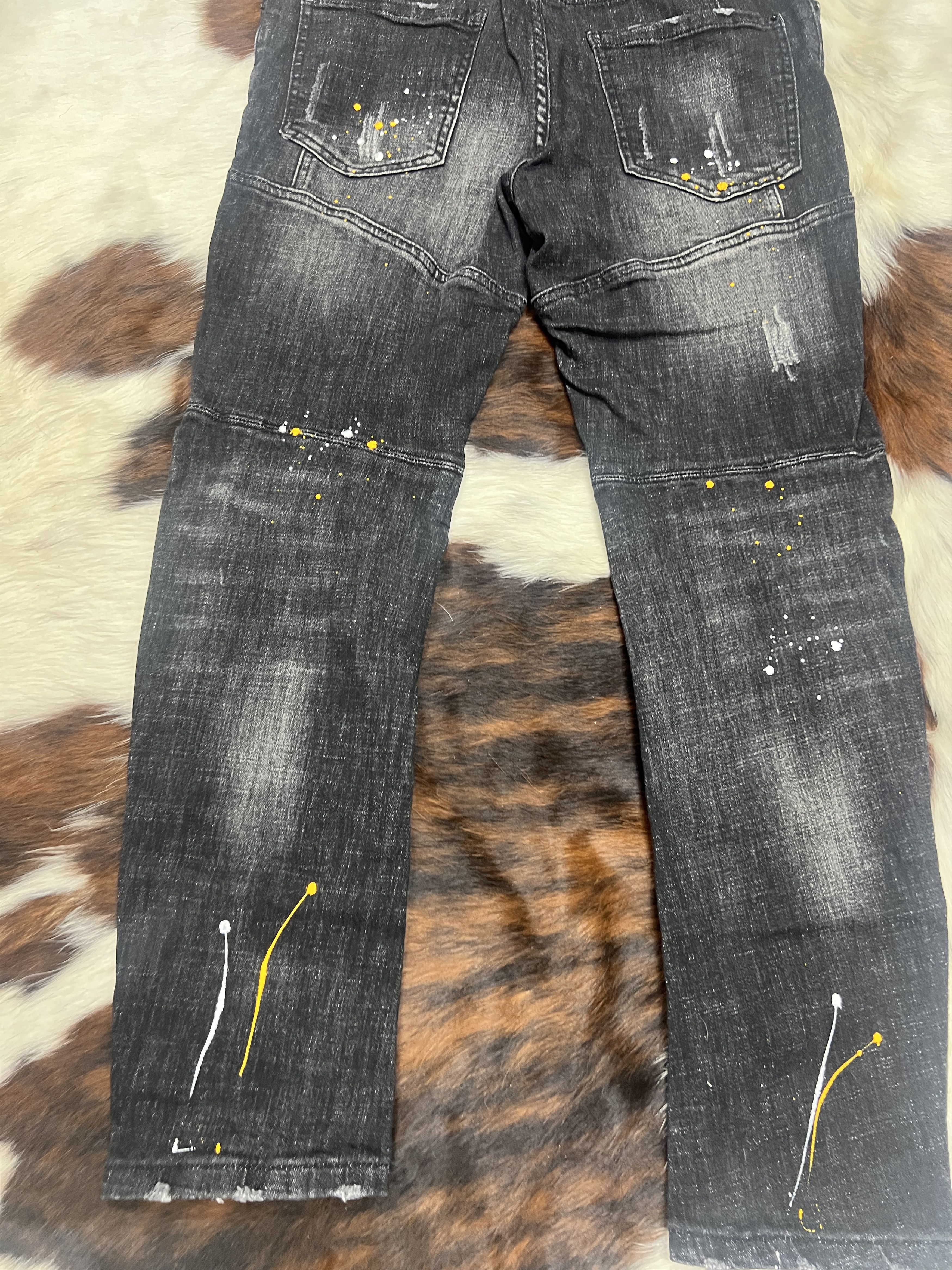 Dsquared2 DISQUARD2 Painting Biker Jean Size US 34 / EU 50 - 6 Thumbnail
