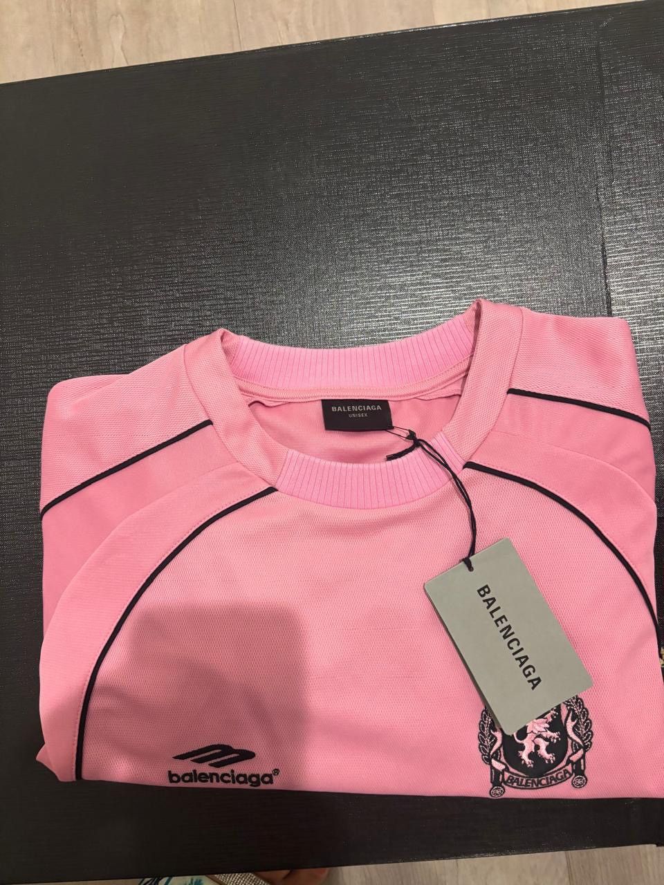 Balenciaga ‼️SIZE 5 ‼️Balenciaga MIAMI Soccer Jersey T-Shirt in Pink Size US XXL / EU 58 / 5 - 4 Thumbnail