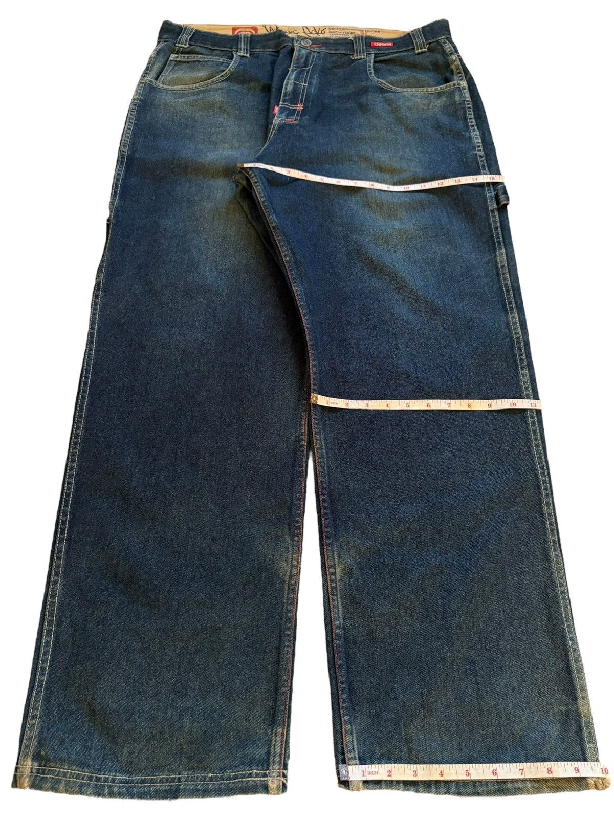 Ecko Unltd. Vintage Ecko Carpenter Mud Wash Ripped Baggy Wide Jean Size US 40 / EU 56 - 14 Thumbnail