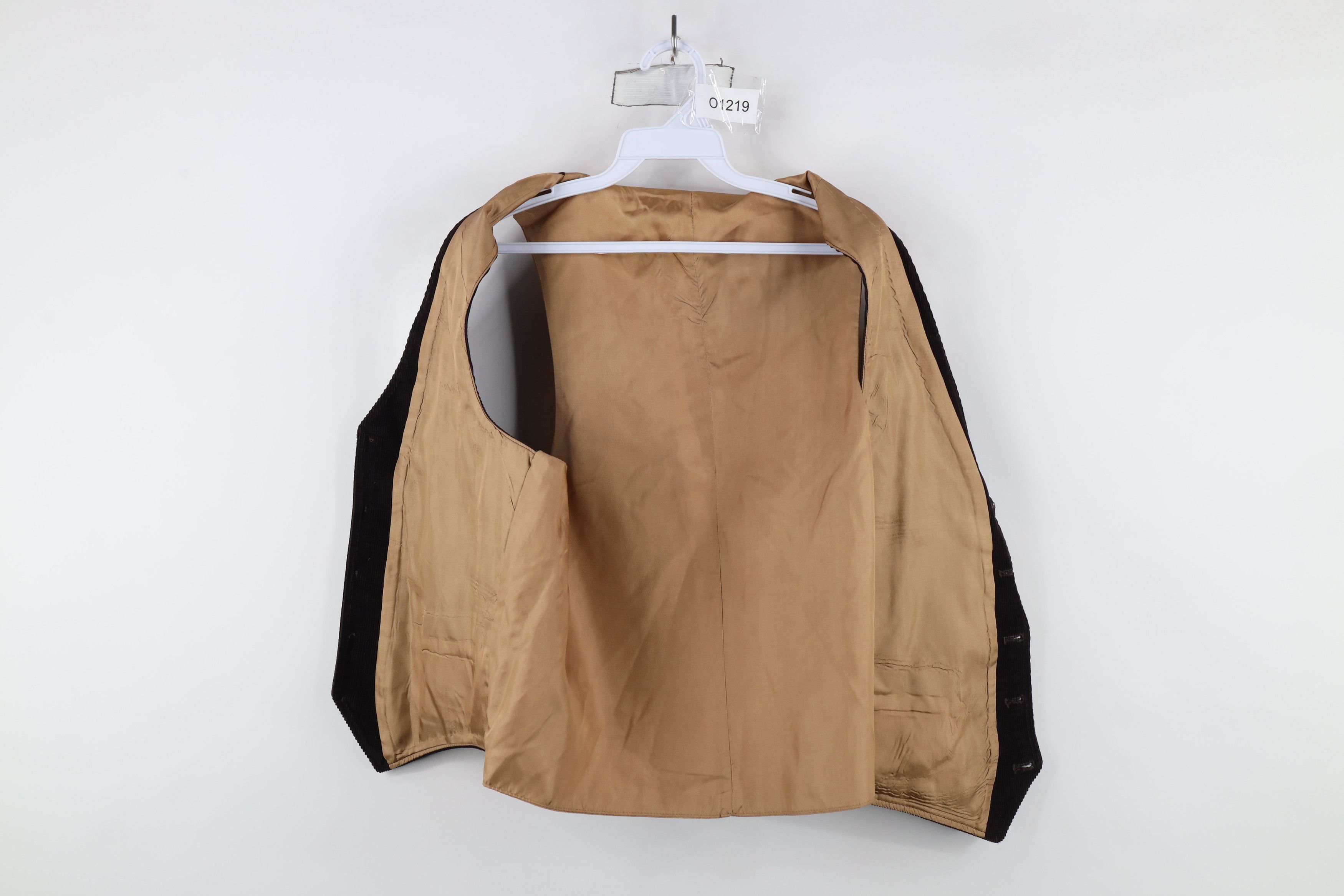 Vintage Vintage 70s Streetwear Button Suit Vest Jacket Brown Size US XXL / EU 58 / 5 - 7 Thumbnail