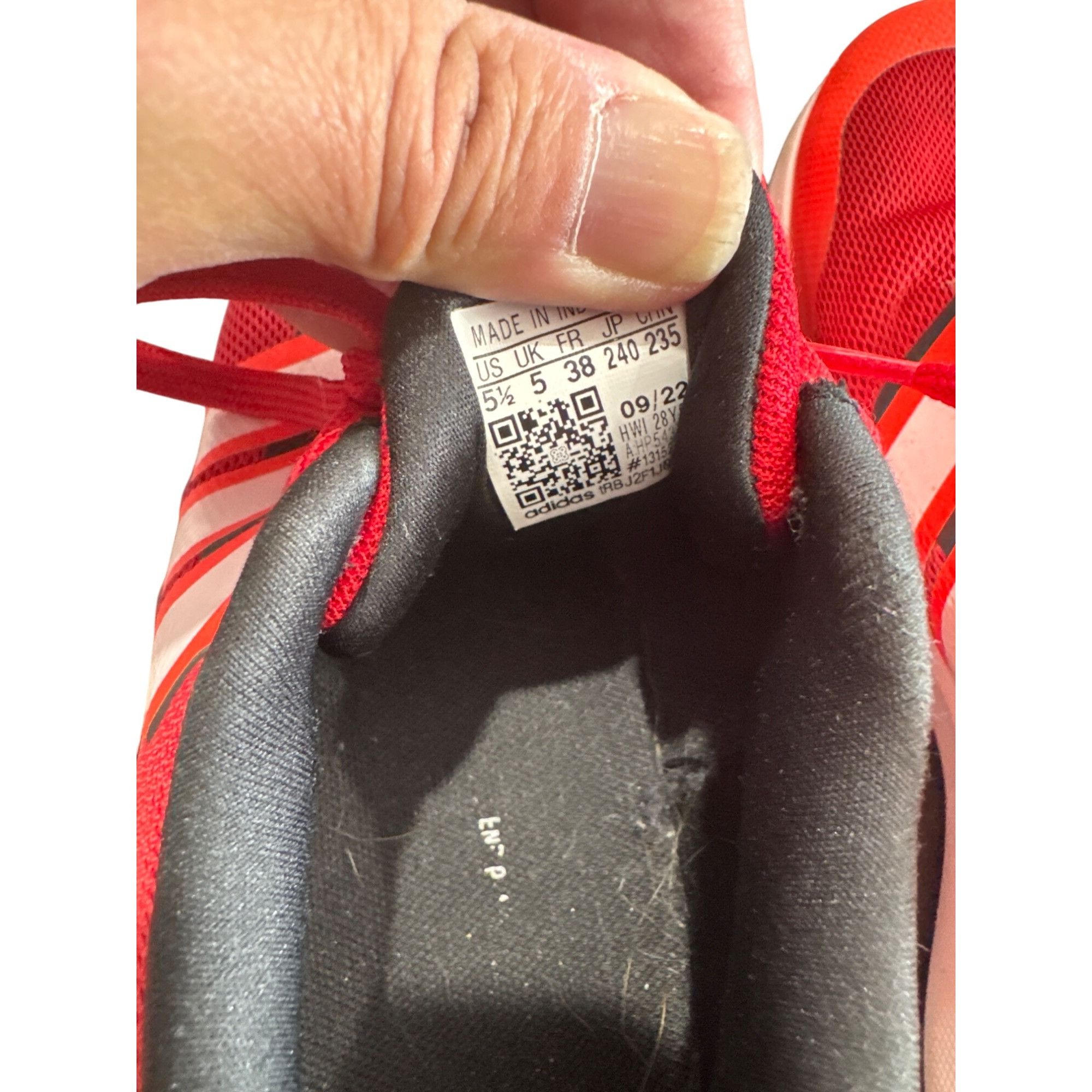 Adidas Adidas womans red Athletic Running Shoes Size 5.5 SKU 9017 Size US 5.5 / IT 35.5 - 9 Thumbnail