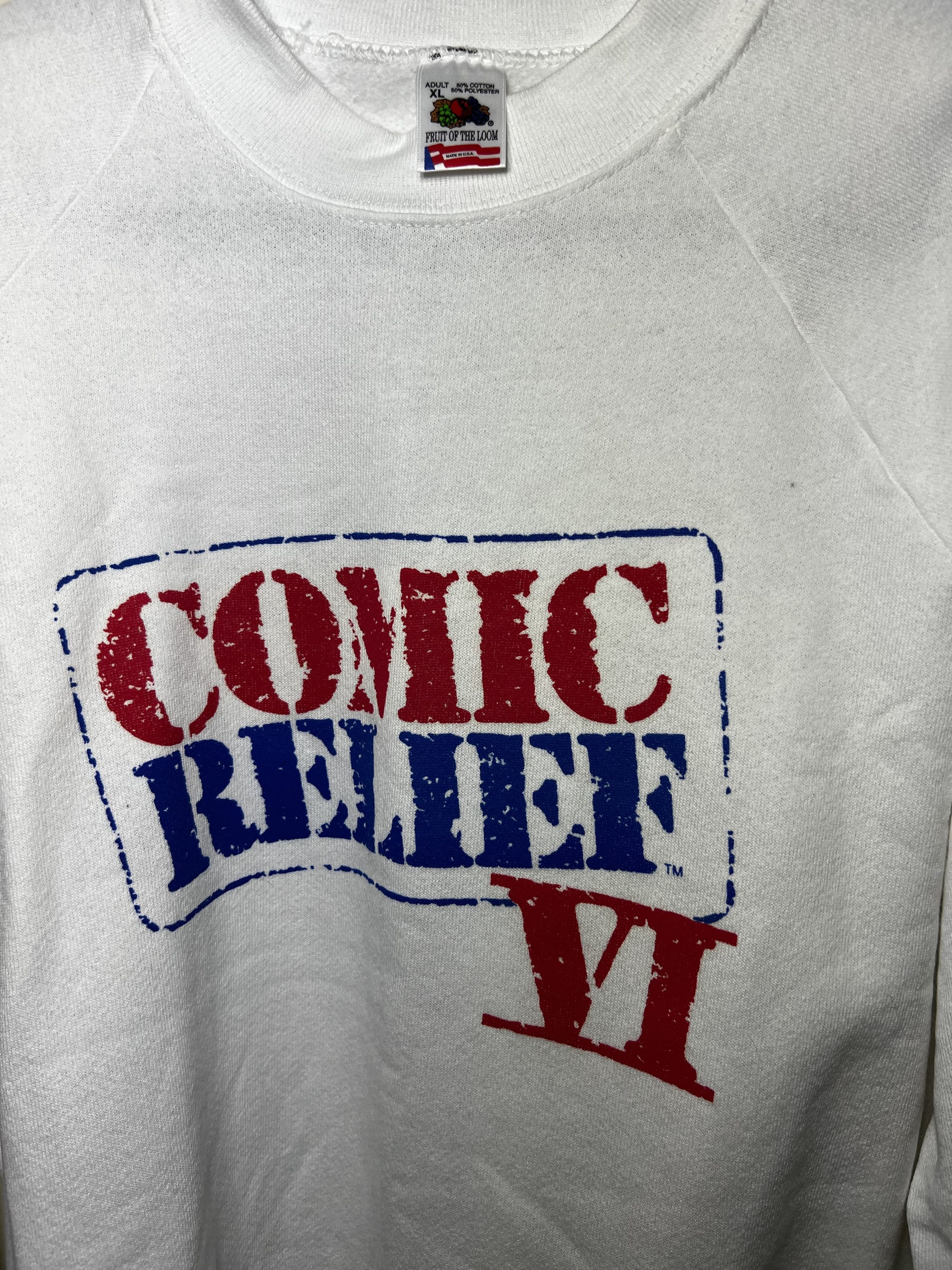Vintage Vintage 1990's Comic Relief VI Double Sided Crewneck Size US XL / EU 56 / 4 - 3 Thumbnail