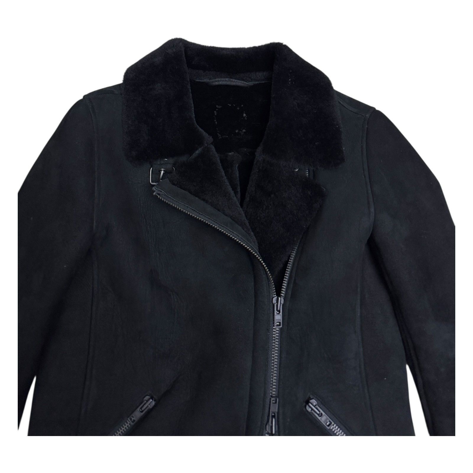 Other 100% LAMB SHEARLING Just Female Vintage Jacket Coat Small Size S / US 4 / IT 40 - 6 Thumbnail
