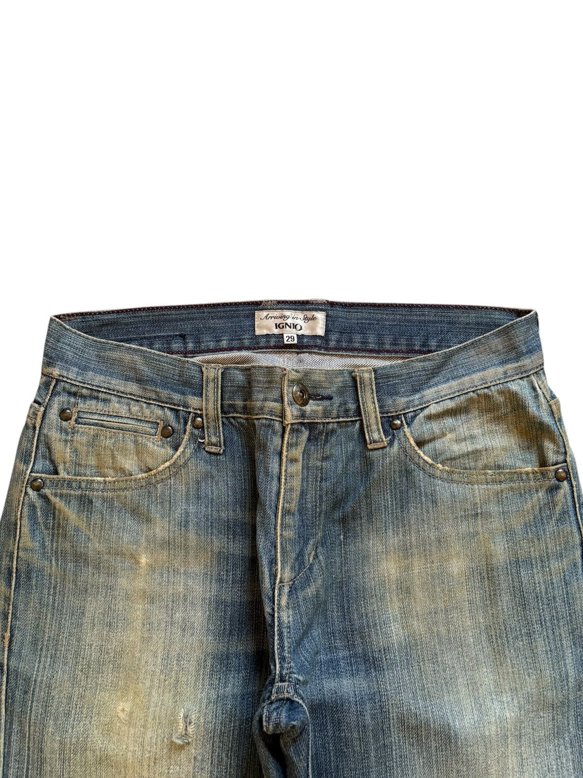 Japanese Brand × Yasuyuki Ishii Vintage Japanese Brand Mud Wash Distressed Flare Jeans Size US 29 - 4 Thumbnail