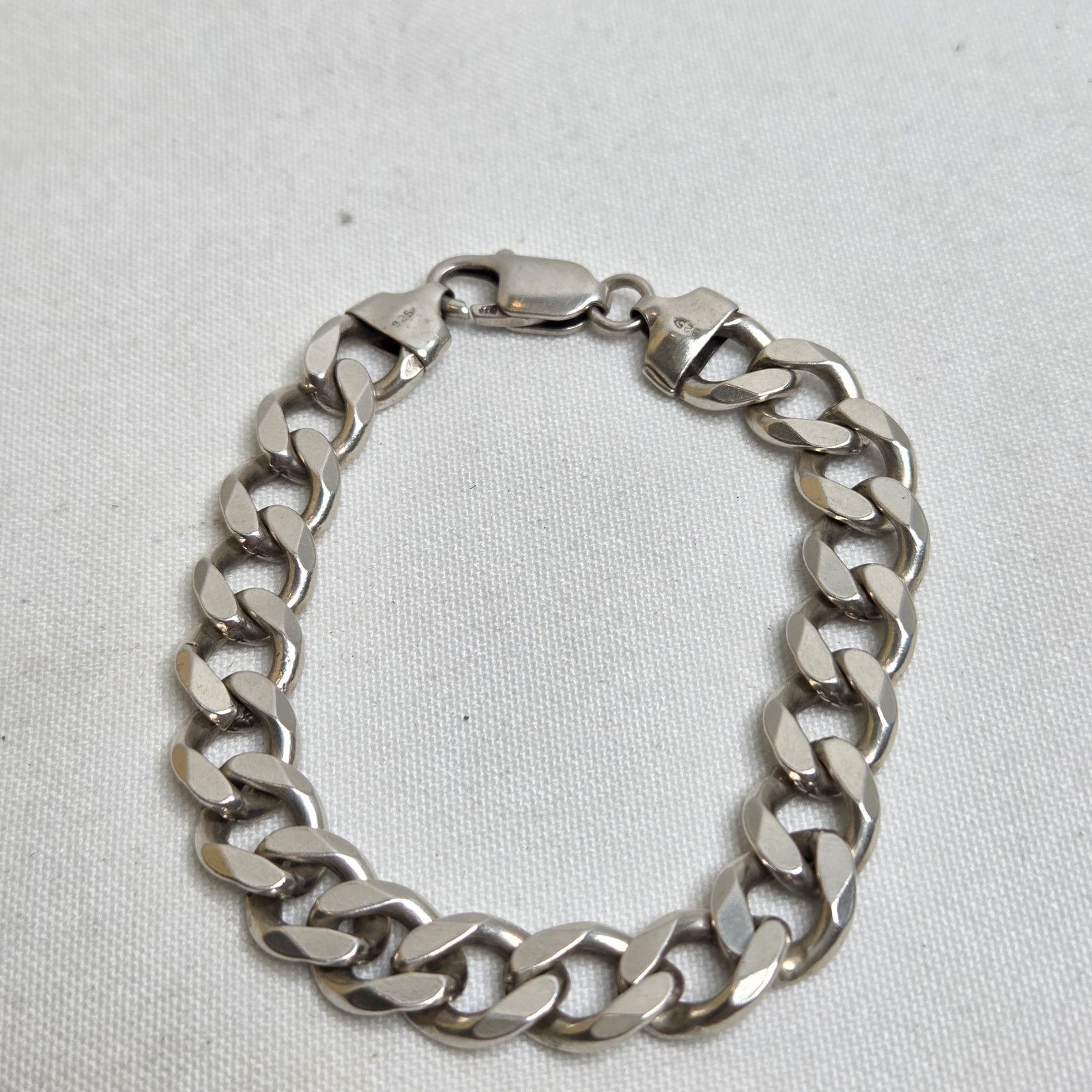 Sterling Silver Sterling Silver Curb Chain Bracelet Italy .925 7.5" Size ONE SIZE - 1 Thumbnail