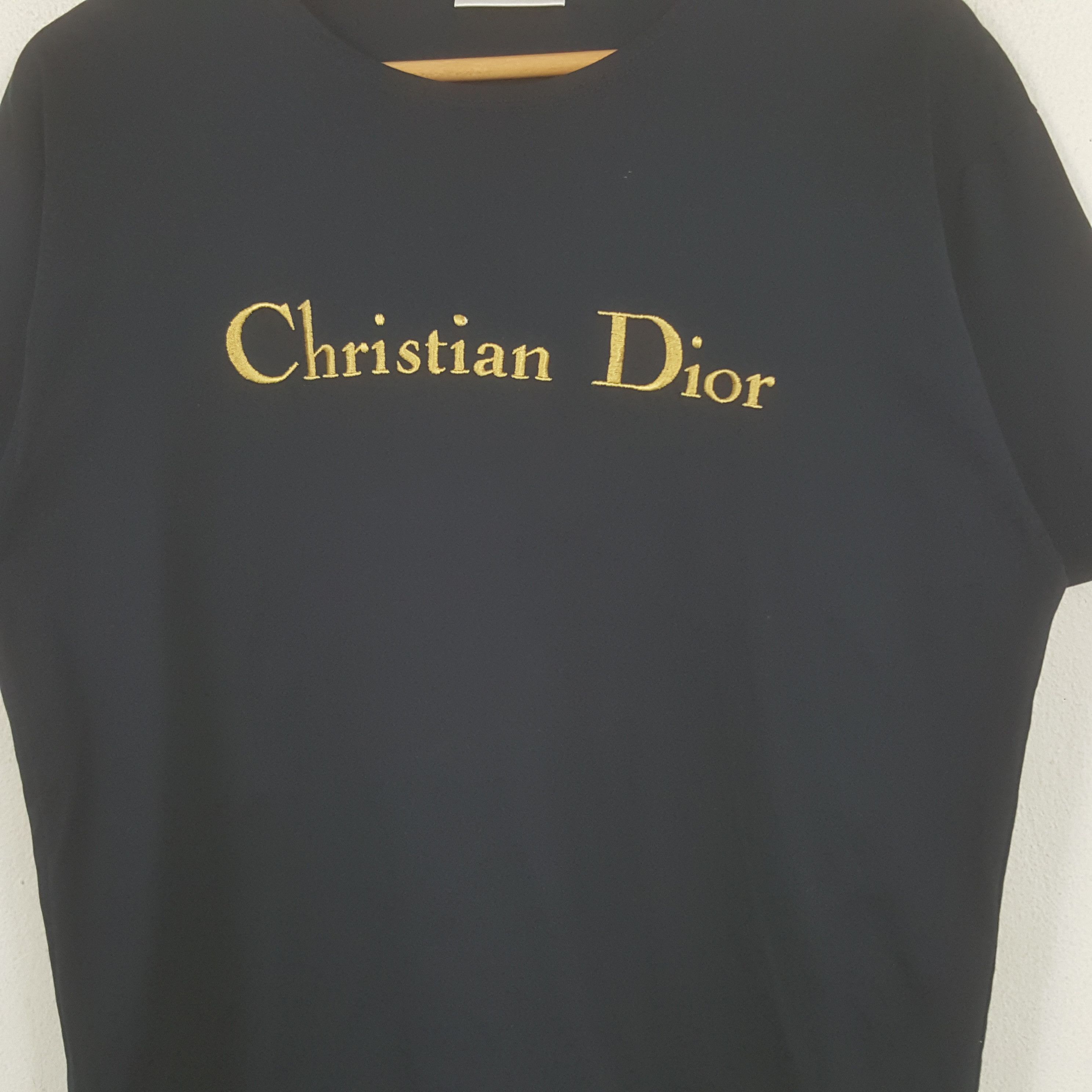 Christian Dior Monsieur × Designer × Vintage Vintage Christian Dior Luxury Brand Spellout Tshirt Size US M / EU 48-50 / 2 - 2 Thumbnail
