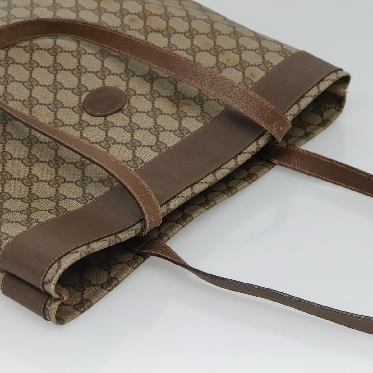 Gucci GUCCI GG Supreme Tote Bag Pvc Beige 41 02 109 Size ONE SIZE - 6 Thumbnail
