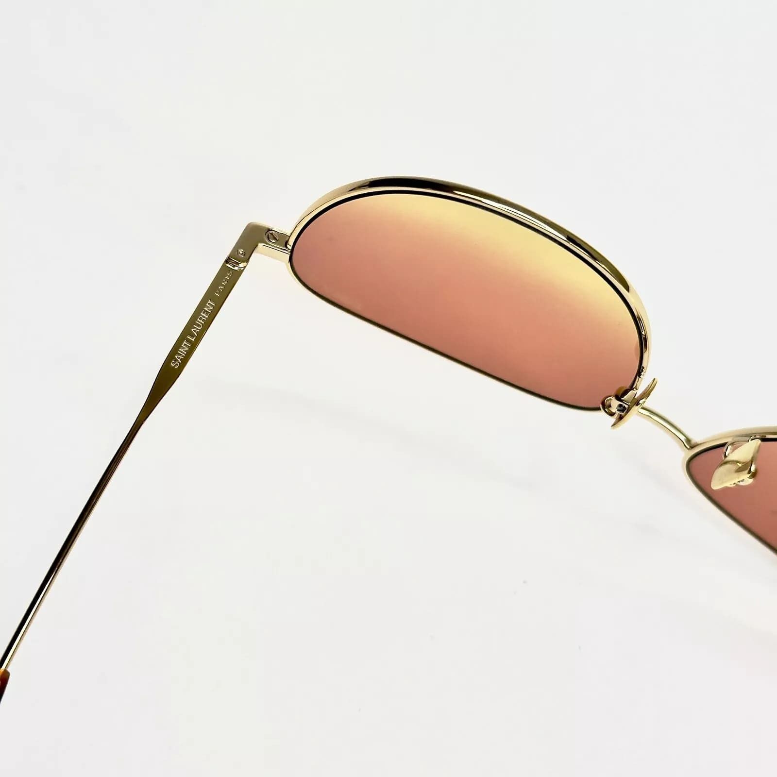 Yves Saint Laurent SAINT LAURENT SL 328 Gold Aviator Metal Sunglasses SL328 008 Size ONE SIZE - 4 Thumbnail