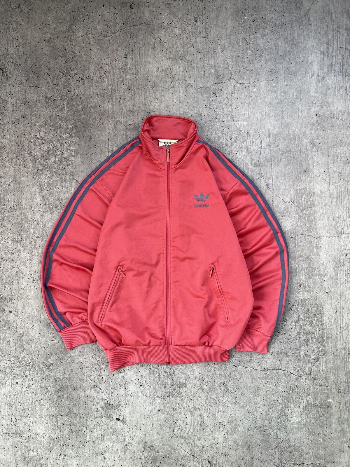 Adidas × Streetwear × Vintage Y2K Adidas Zip Up Tracking