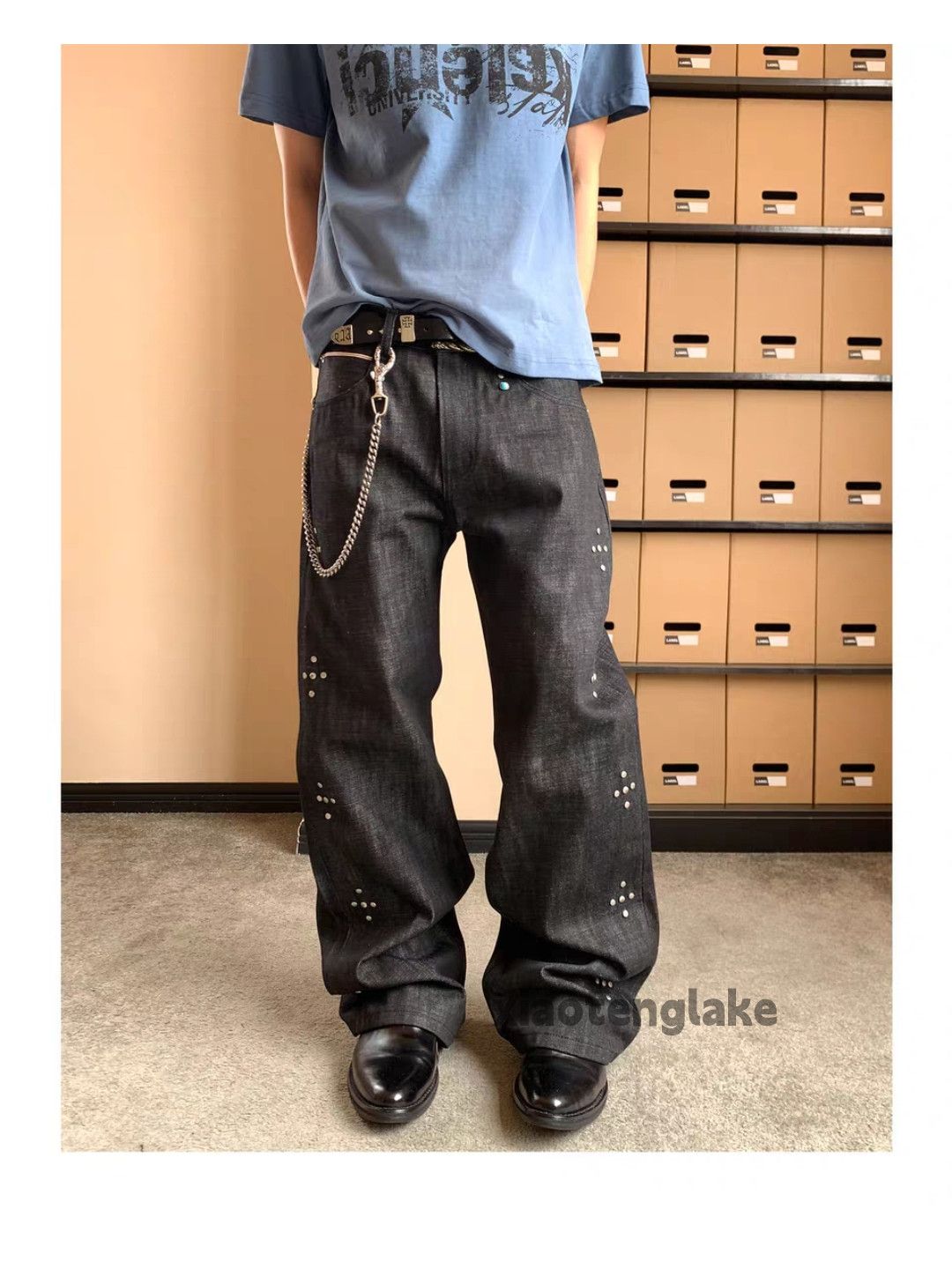 Jean xtl Loewe kapital levis style flared punk hiphop loose jeans Size US 28 / EU 44 - 6 Thumbnail