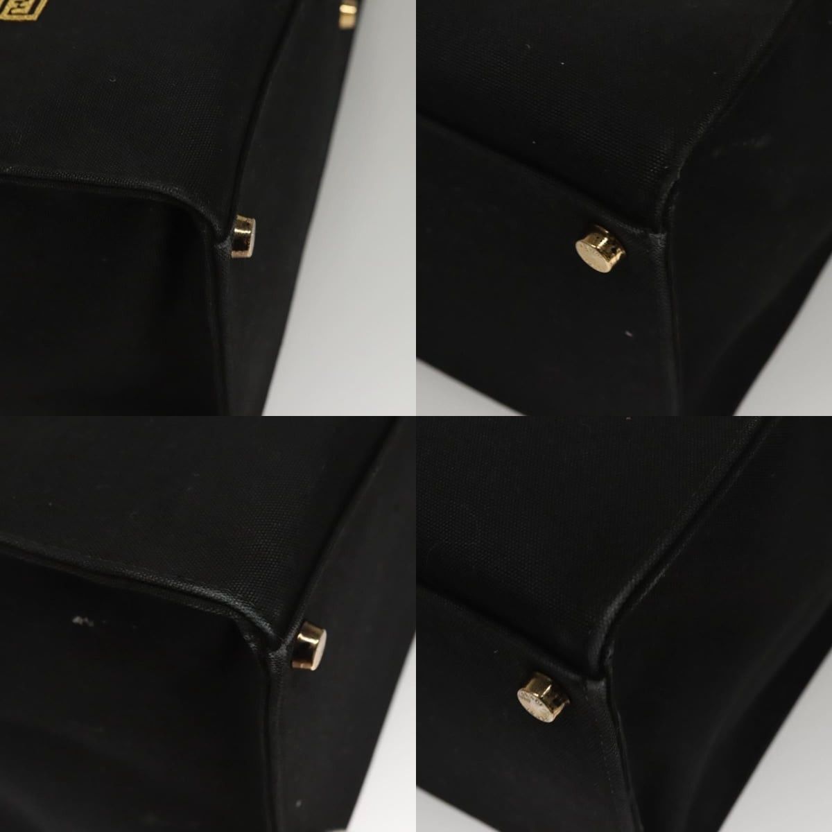 Fendi FENDI Versace Collaboration Fenderche Tote Bag Canvas Black Size ONE SIZE - 10 Thumbnail