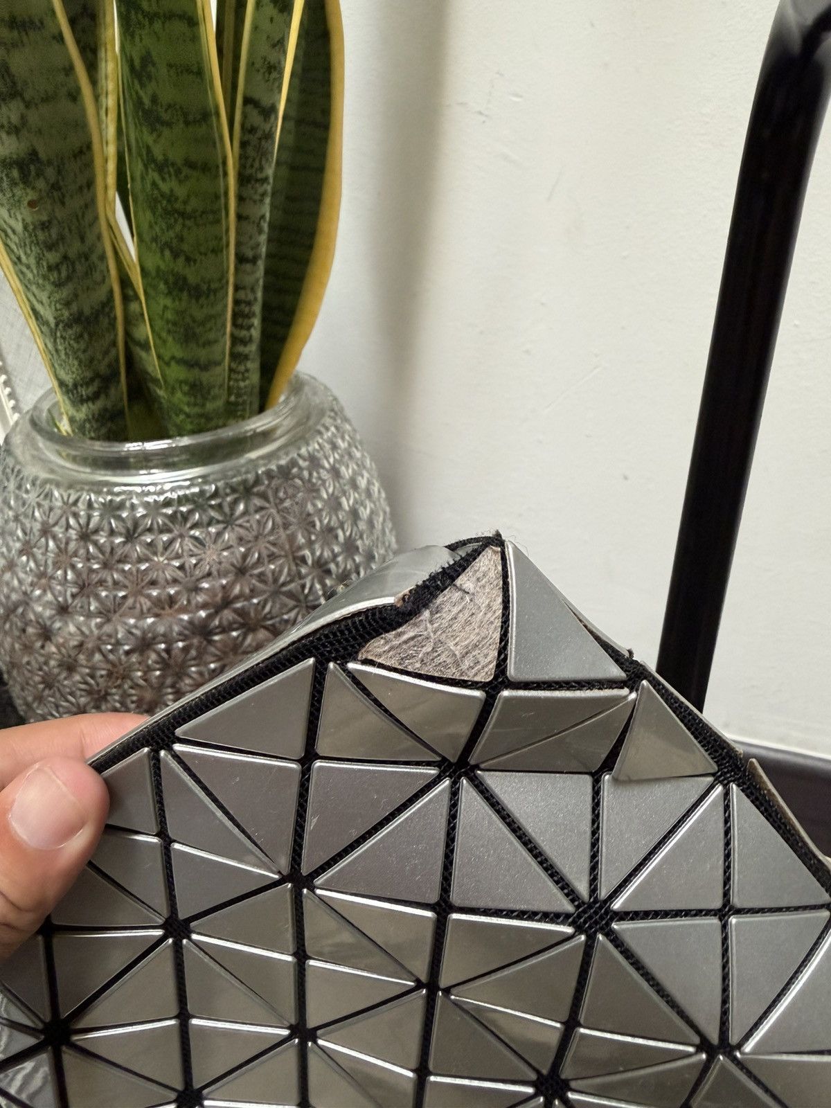 Issey Miyake Bao Bao Vintage Bao Bao Issey Miyake Silver Crossbody Bag Size ONE SIZE - 10 Thumbnail