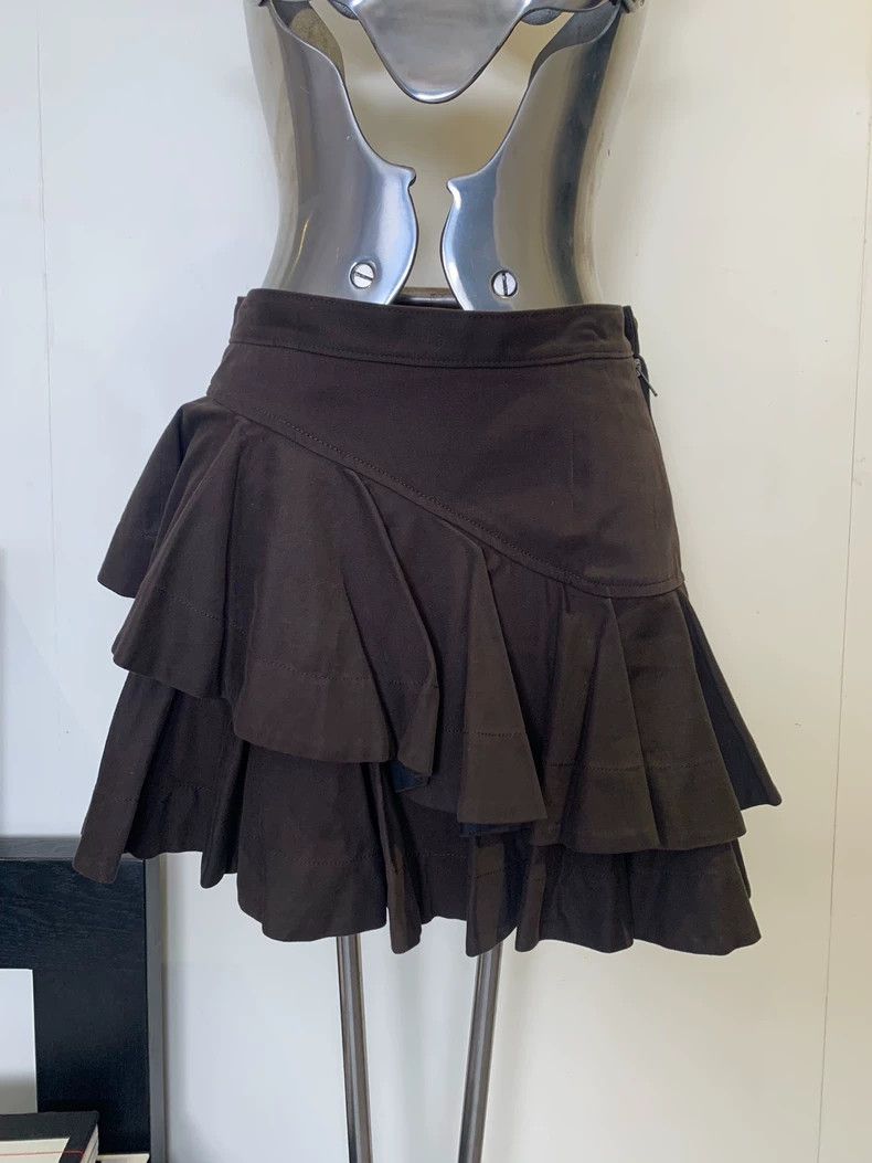 Vivienne Westwood Vivienne Westwood size3 Brown and black double-layered asym Size 26" / US 2 / IT 38 - 1 Thumbnail