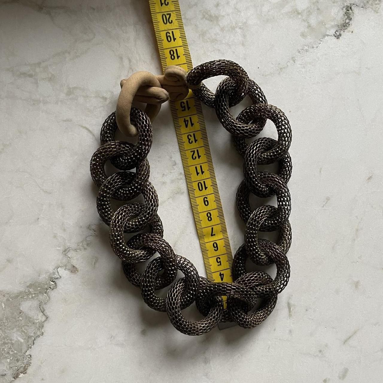 Vintage Vintage Brass Gold Mesh Link Necklace Size ONE SIZE - 5 Thumbnail