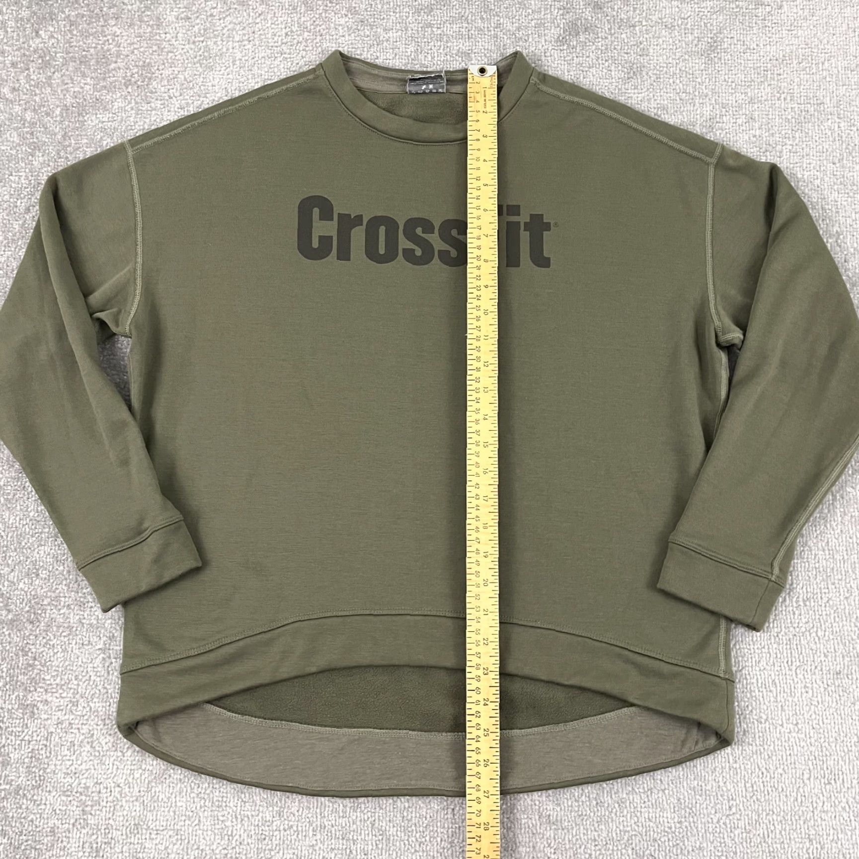 Vintage NOBULL No Bull Sweatshirt Womens M Green Crossfit Training Gym Crewneck L/S Pullover Regular Size M / US 6-8 / IT 42-44 - 5 Thumbnail