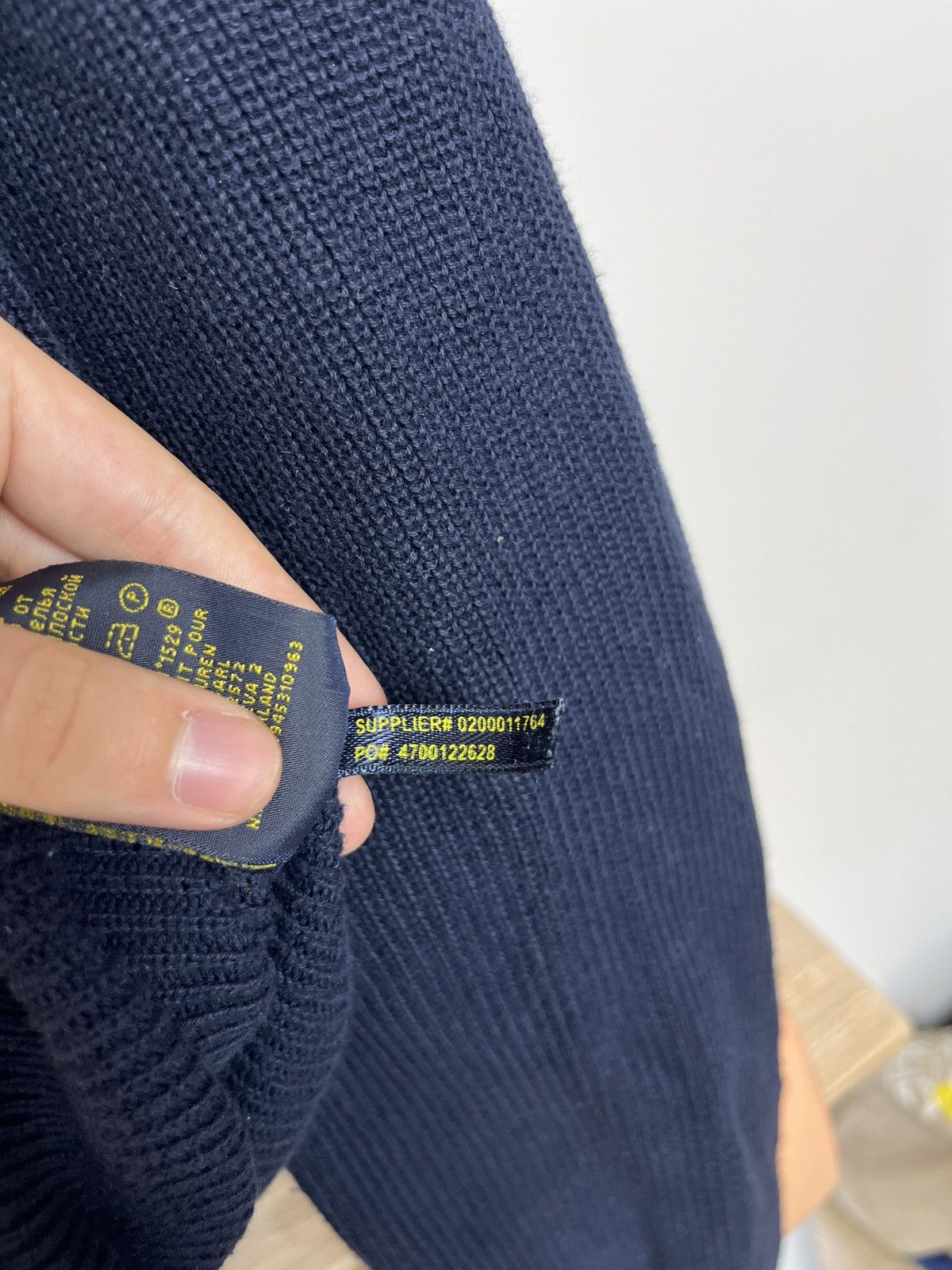 Polo Ralph Lauren × Vintage Vintage Polo ralph lauren navy Zip Up Sweater old money Size US S / EU 44-46 / 1 - 7 Thumbnail