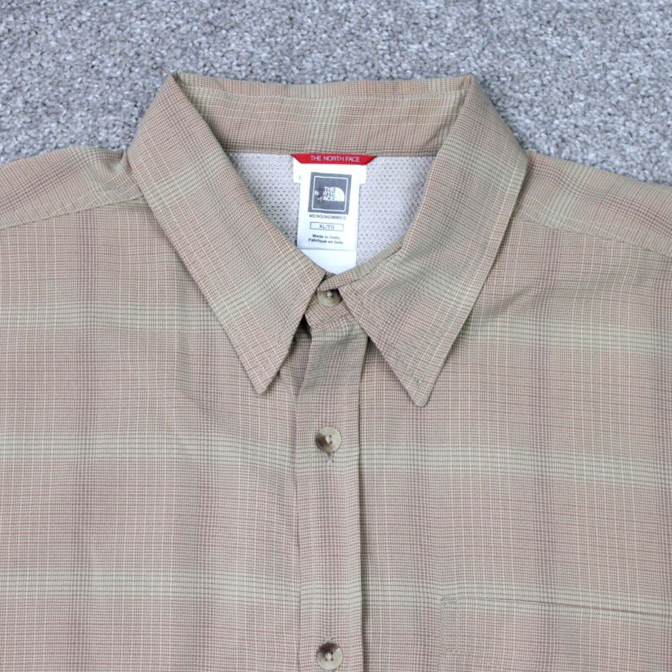 The North Face The North Face Shirt Mens XL Beige Modal/Polyester Long Sleeve Button Hiking TNF Size US XL / EU 56 / 4 - 4 Thumbnail