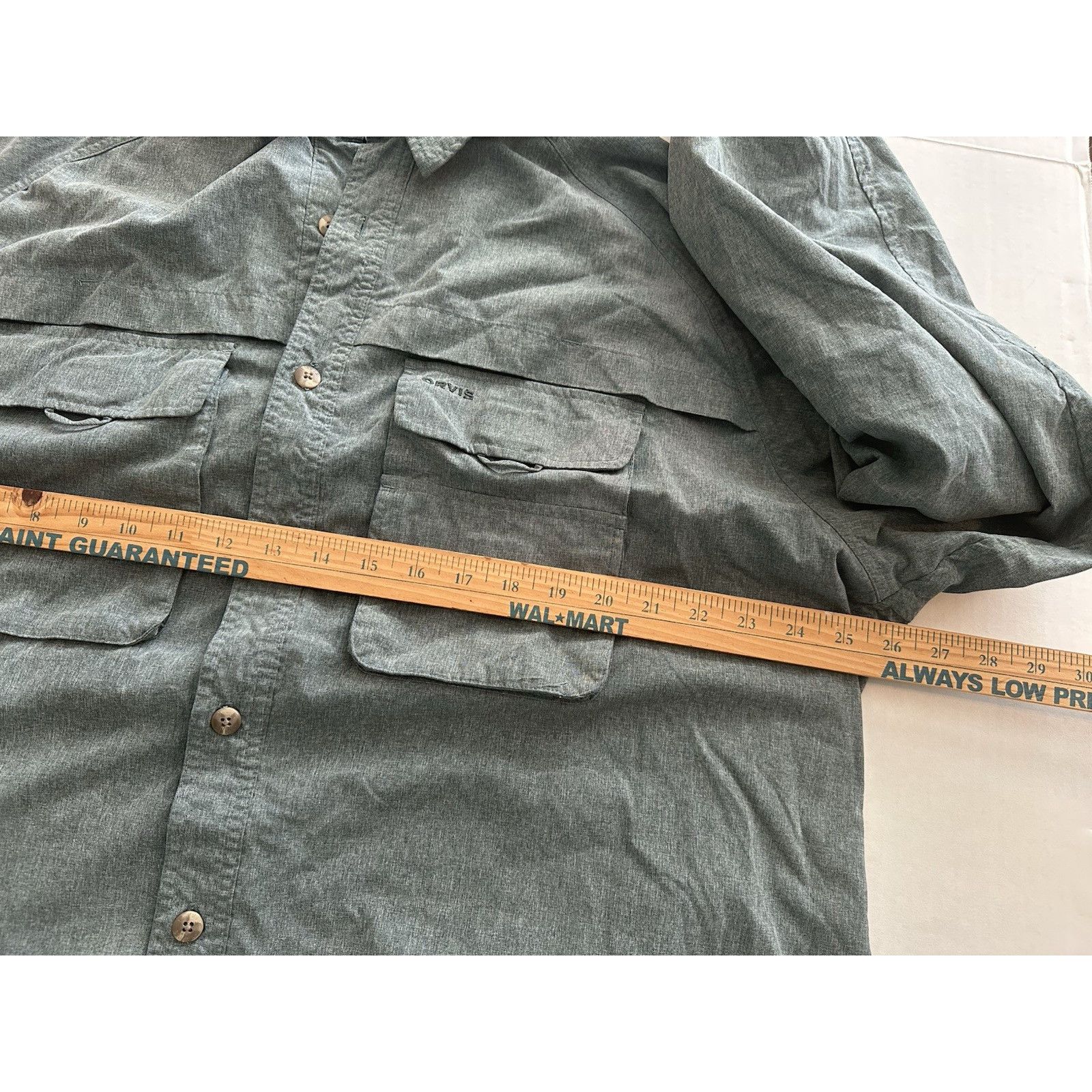 Orvis Orvis Green Long Sleeve Roll Tab Button Shirt XL Gorpcore Size US XL / EU 56 / 4 - 7 Thumbnail