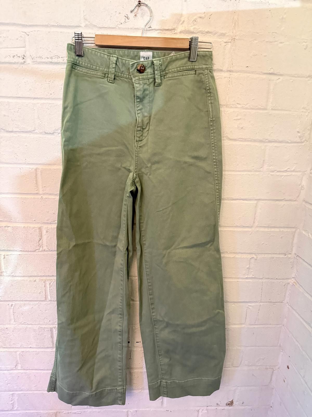 Gap Gap Women's Green Casual Pants Size 32" / US 10 / IT 46 - 3 Thumbnail
