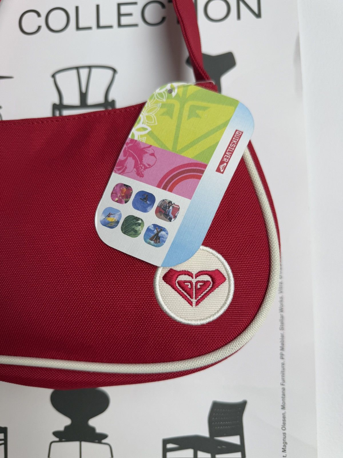 Quiksilver × Vintage Vintage y2k Quiksilver Roxy DSWT shoulder hand bag skate surf Size ONE SIZE - 3 Thumbnail
