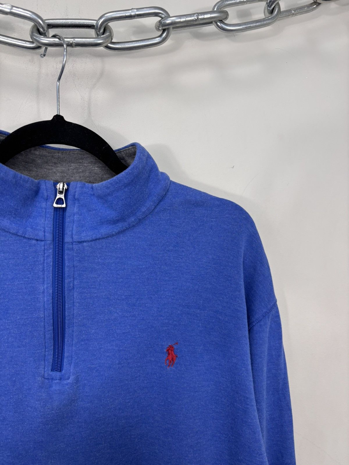 Polo Ralph Lauren Polo Ralph Lauren Men’s 1/4 Zip Sweater Jersey Pullover Blue Size US XL / EU 56 / 4 - 4 Thumbnail