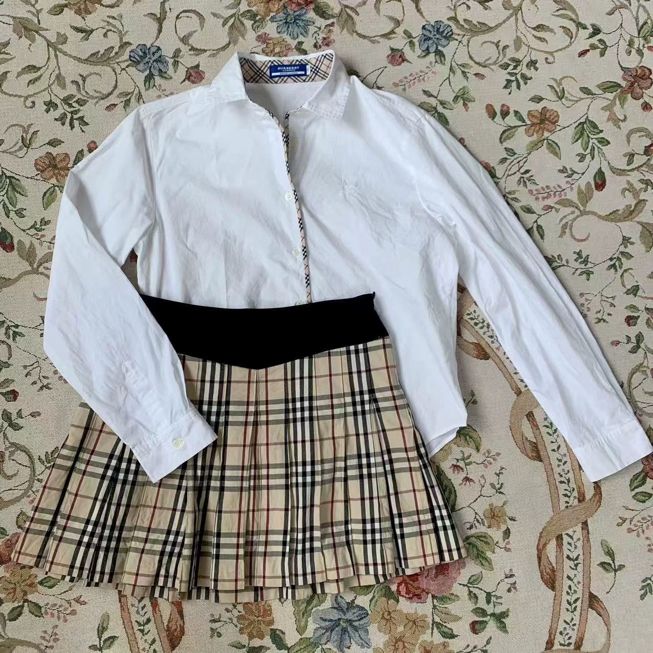 Burberry Burberry White Cotton Shirt - dmc Size US M / EU 48-50 / 2 - 1 Thumbnail