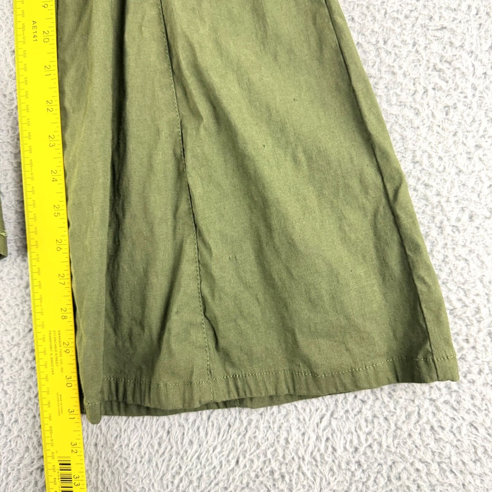 Anthropologie Maeve Flare Pants Womens 4 Green High Rise Wide Leg Seam Detail Anthropologie Dress Pants Size 27" / US 4 / IT 40 - 7 Thumbnail