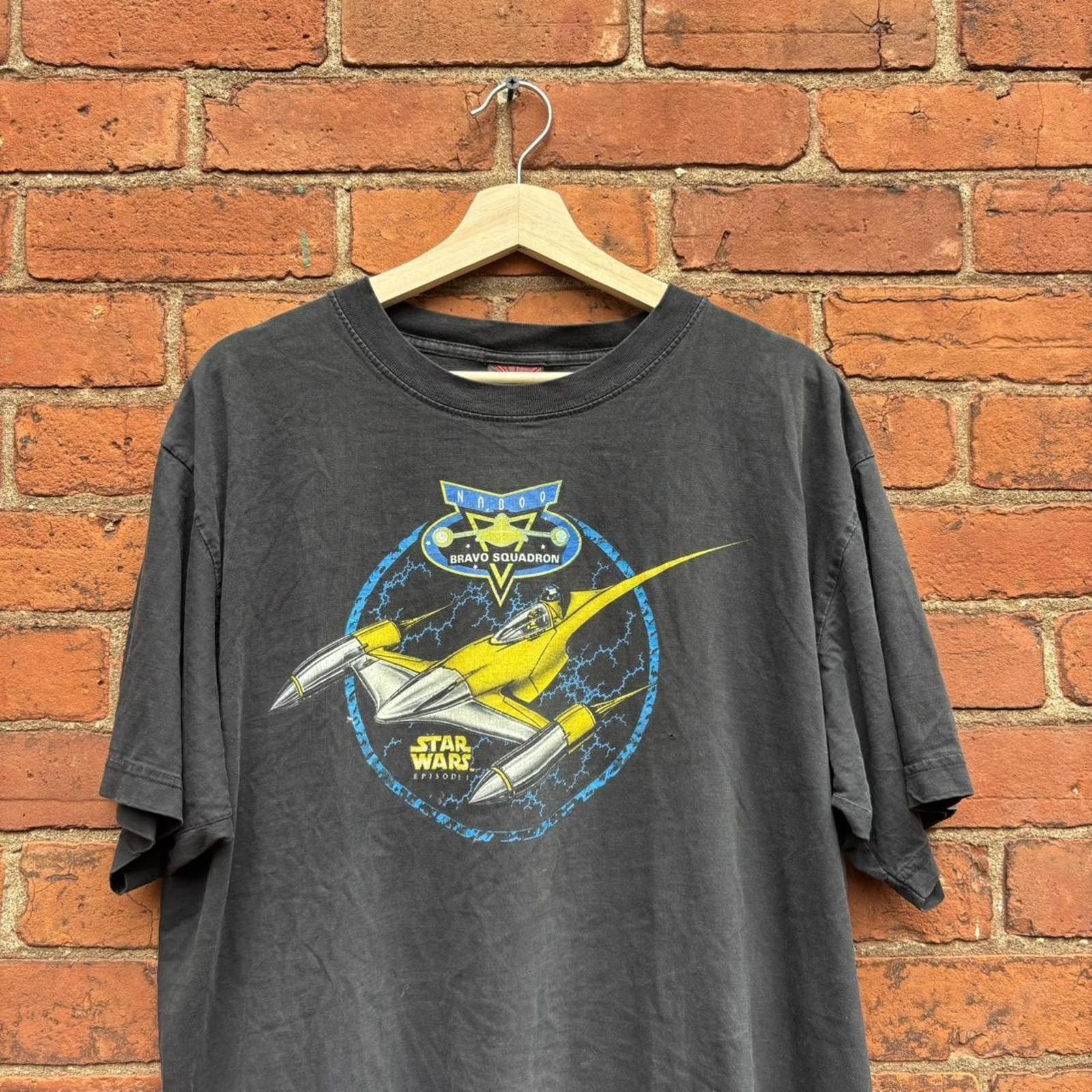 Star Wars vintage Star Wars episode 1 naboo bravo squadron t shirt 90s Size US XL / EU 56 / 4 - 3 Thumbnail