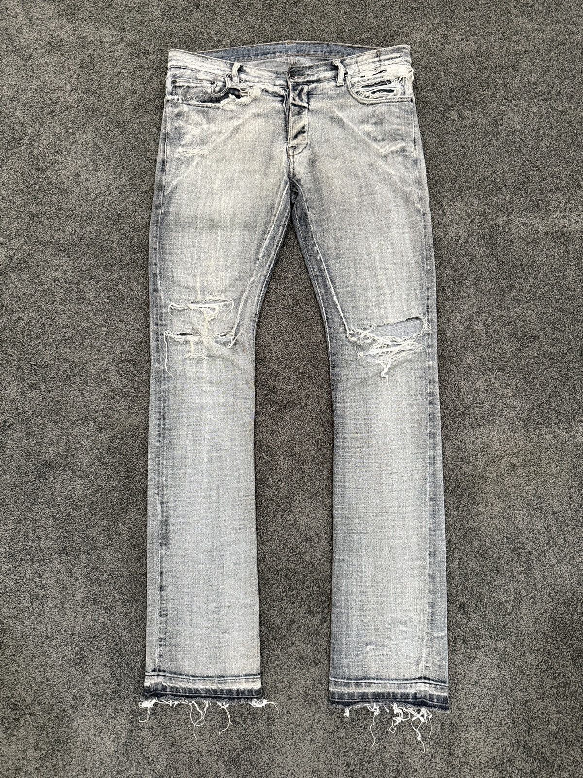 Rick Owens Rick Owen’s FW07 “Exploder” Dark Dust Bootcut Detroit Denim Size US 32 / EU 48 - 1 Thumbnail