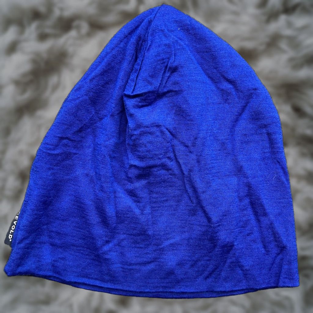 Vintage Devold Beanie Hat One Size 100% Merino Wool Blue Thermal Lightweight Knit Unisex Adults Mens Womens Beanie Size ONE SIZE - 1 Thumbnail