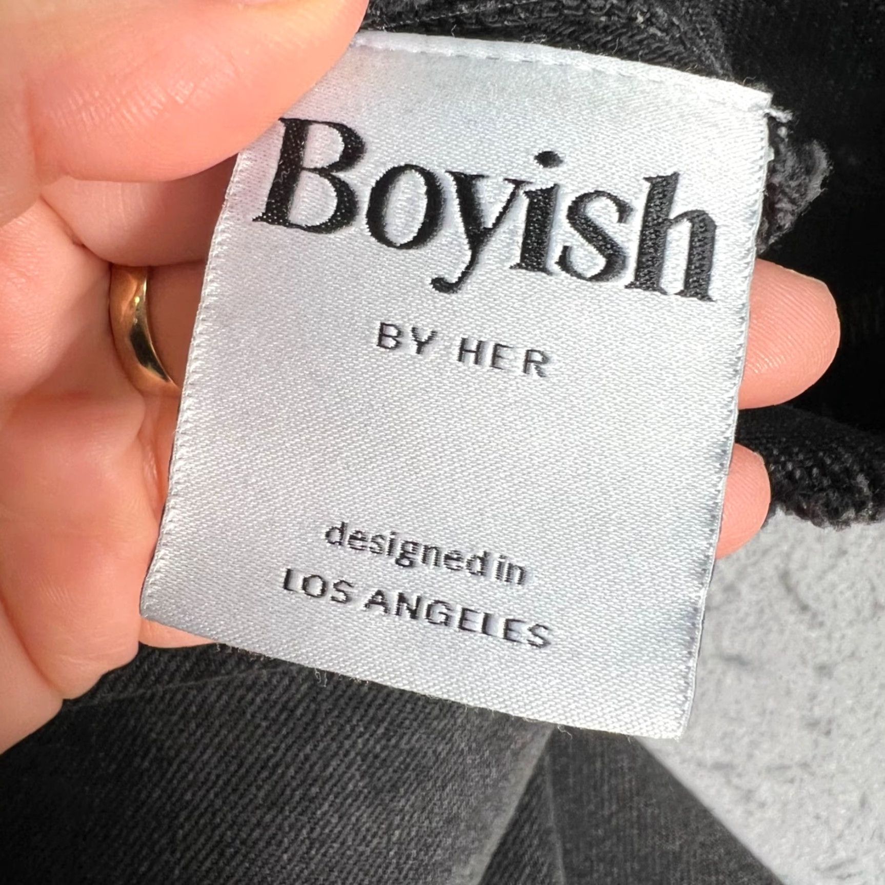 Boyish Boyish Black Denim Mini Skirt W/ Frayed Hem & Dual Front Zippers - 28 Adult Womens Shorts Skirt Casual Vintage Not Applicable? Size 28" / US 6 / IT 42 - 4 Thumbnail